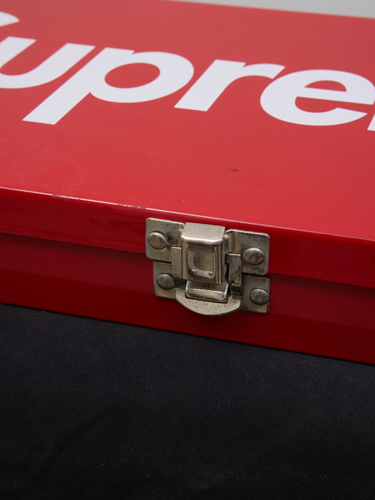 Supreme Large Metal Storage Box in Red