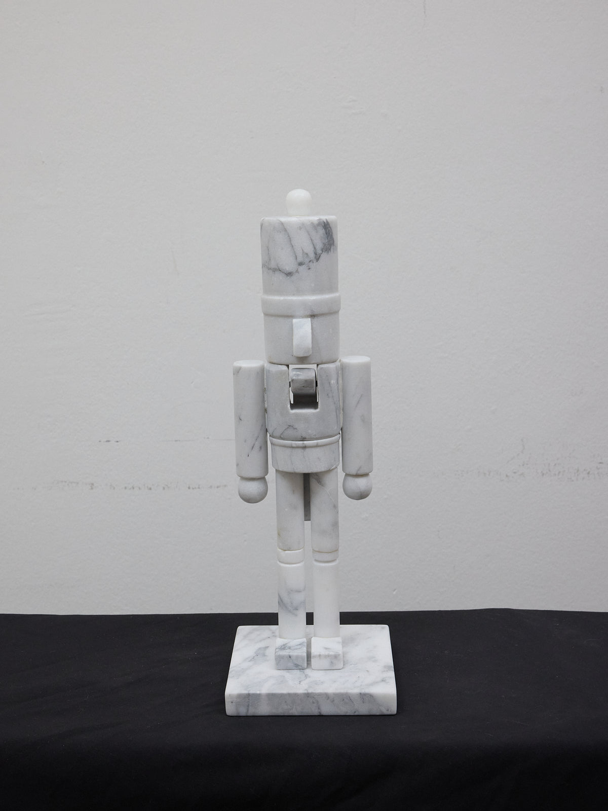 Toy Soldier/Nutcracker Sculpture in White