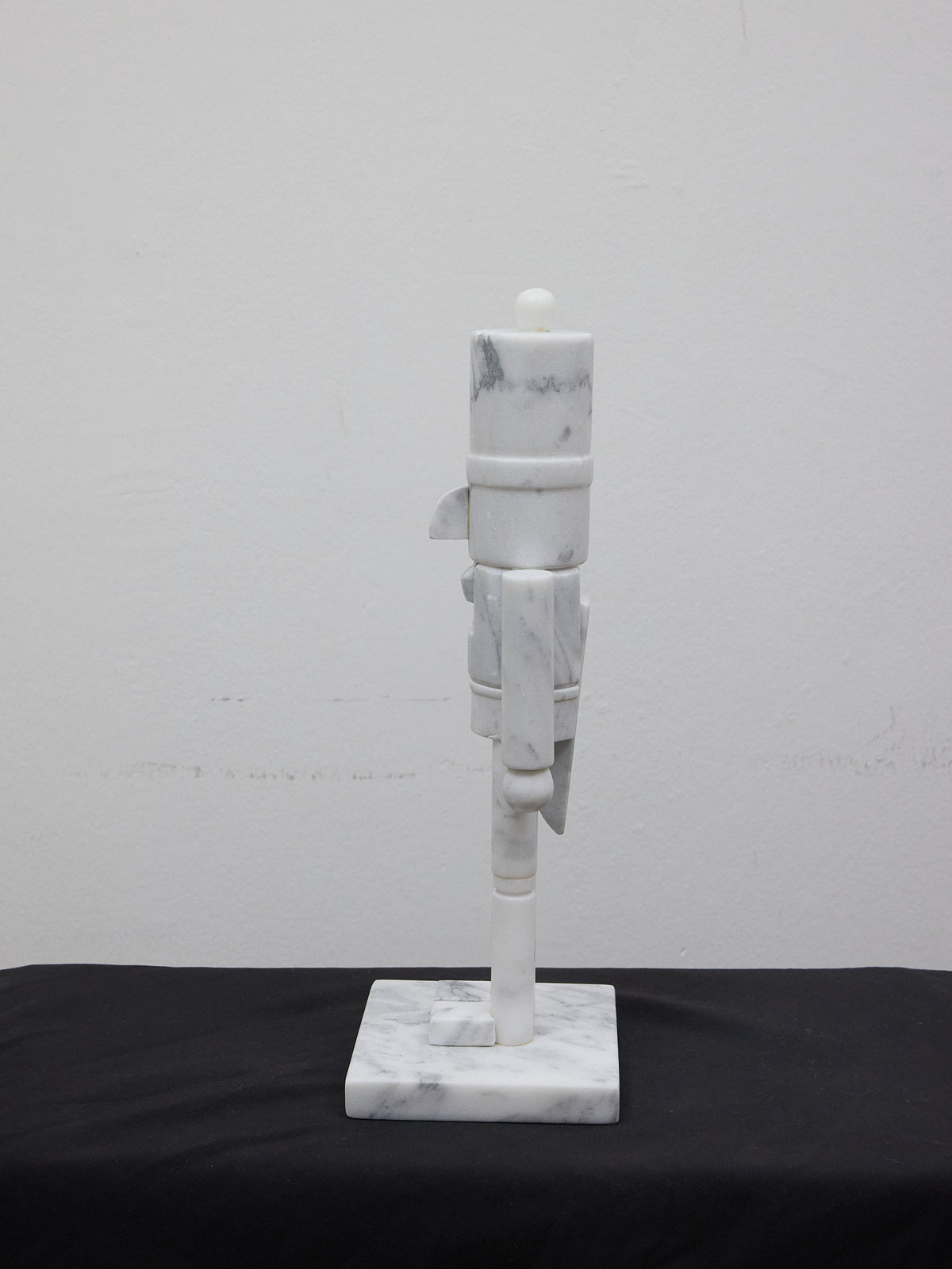 Toy Soldier/Nutcracker Sculpture in White