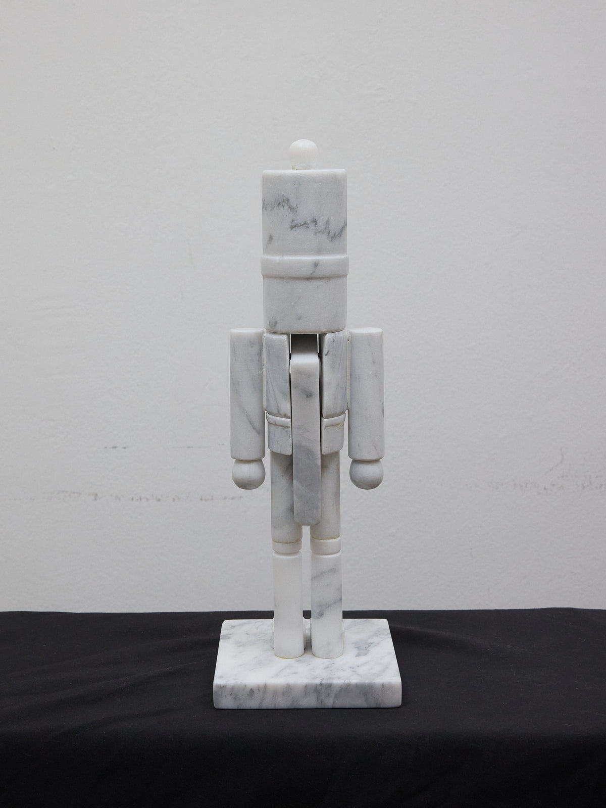 Toy Soldier/Nutcracker Sculpture in White