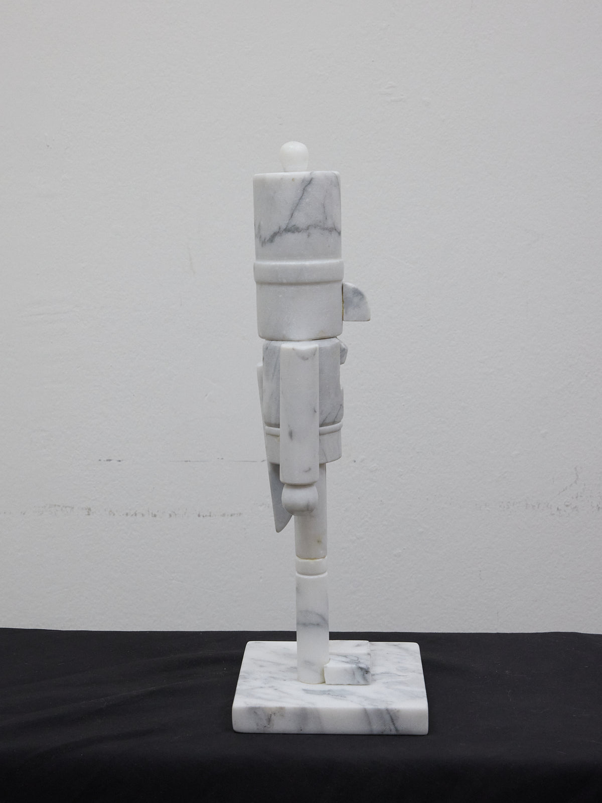 Toy Soldier/Nutcracker Sculpture in White