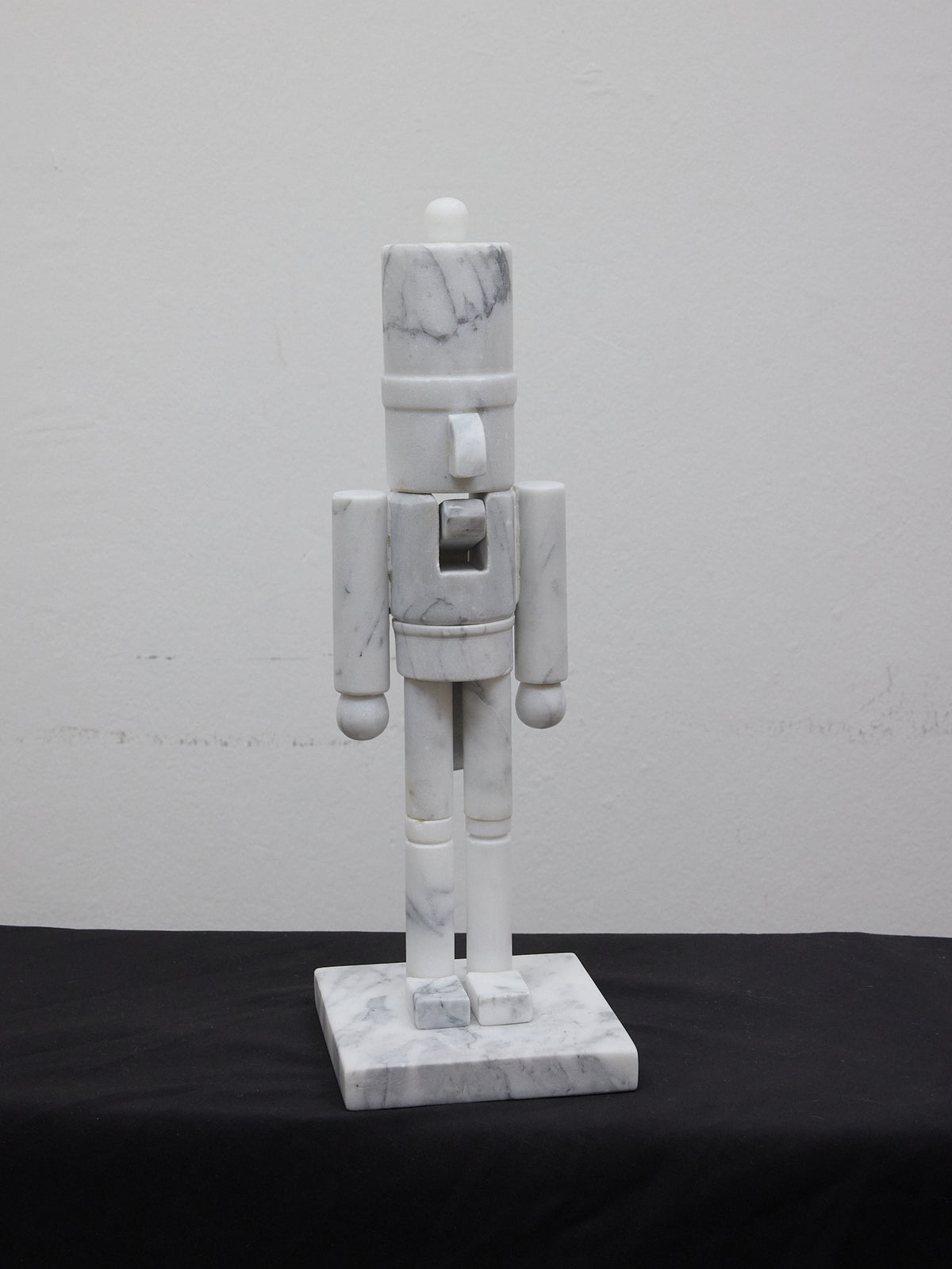 Toy Soldier/Nutcracker Sculpture in White