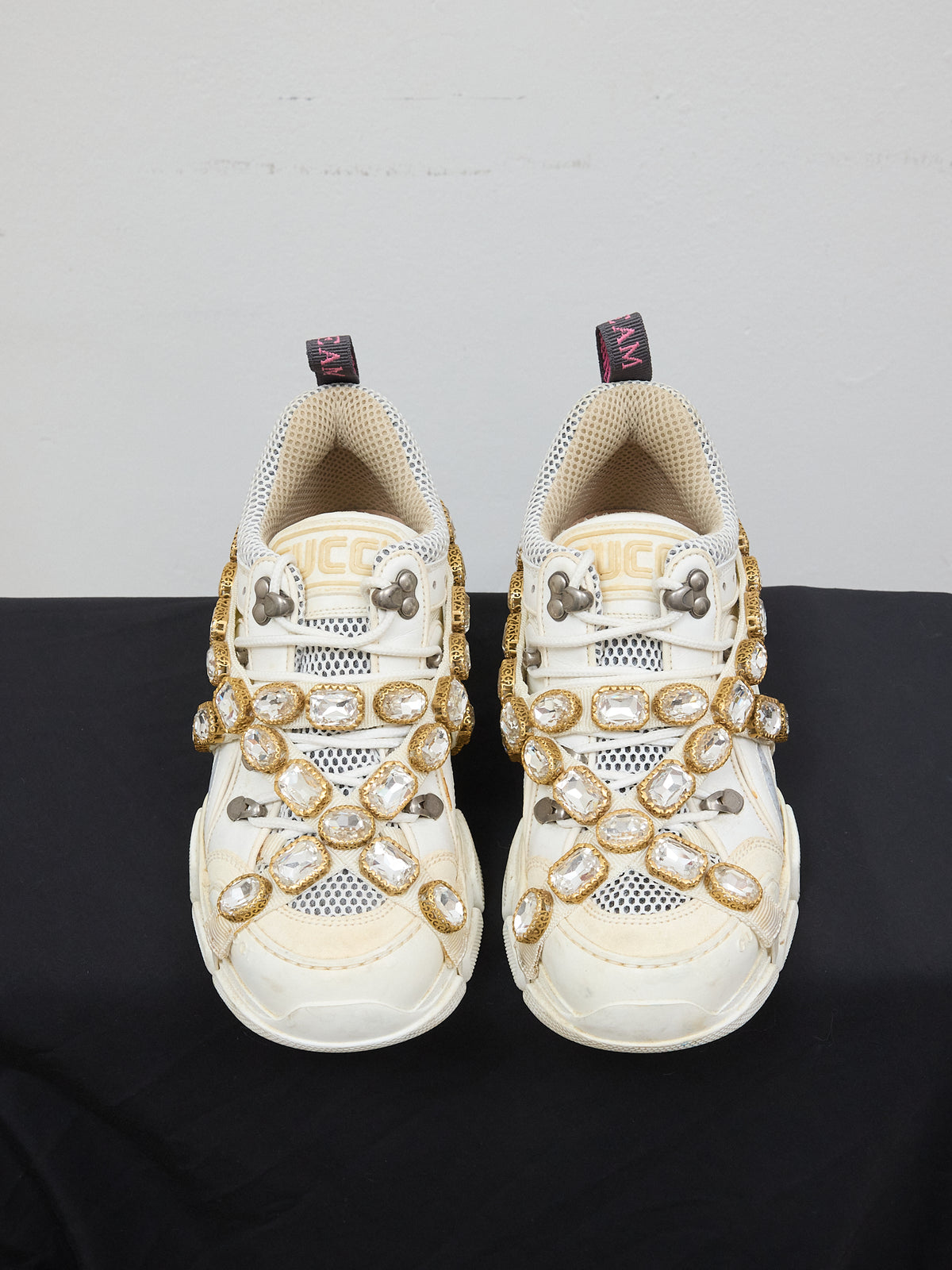 Gucci Flashtrek 'Crystals White'