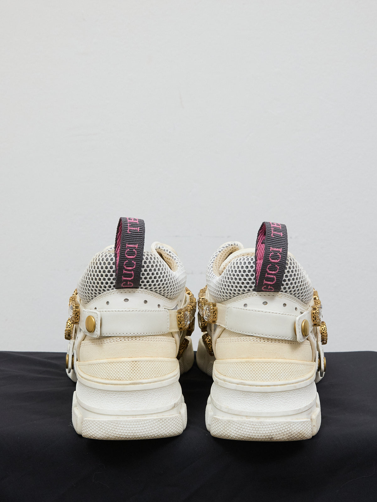 Gucci Flashtrek 'Crystals White'
