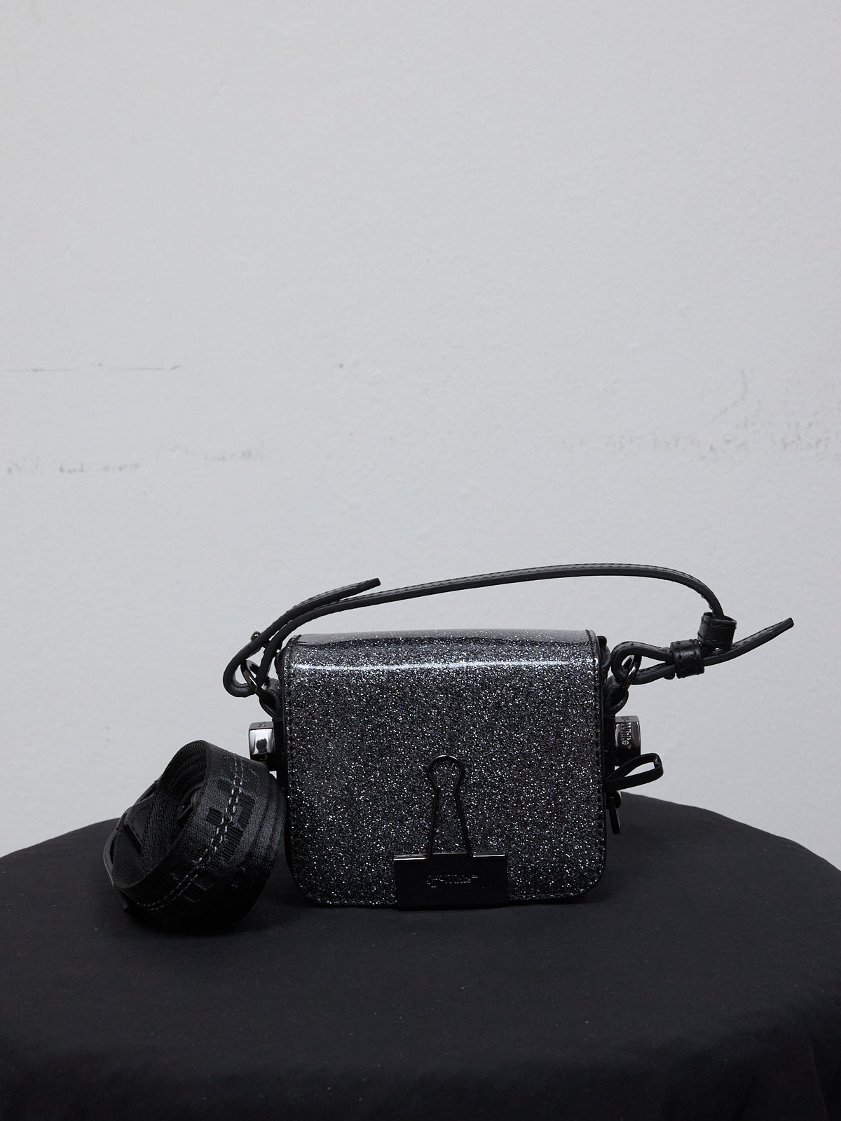 Off White c/o Virgil Abloh Glitter Baby Flap Bag