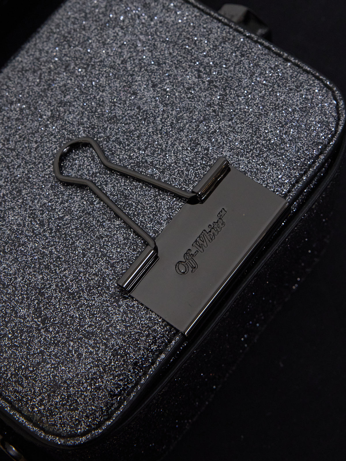 Off White c/o Virgil Abloh Glitter Baby Flap Bag