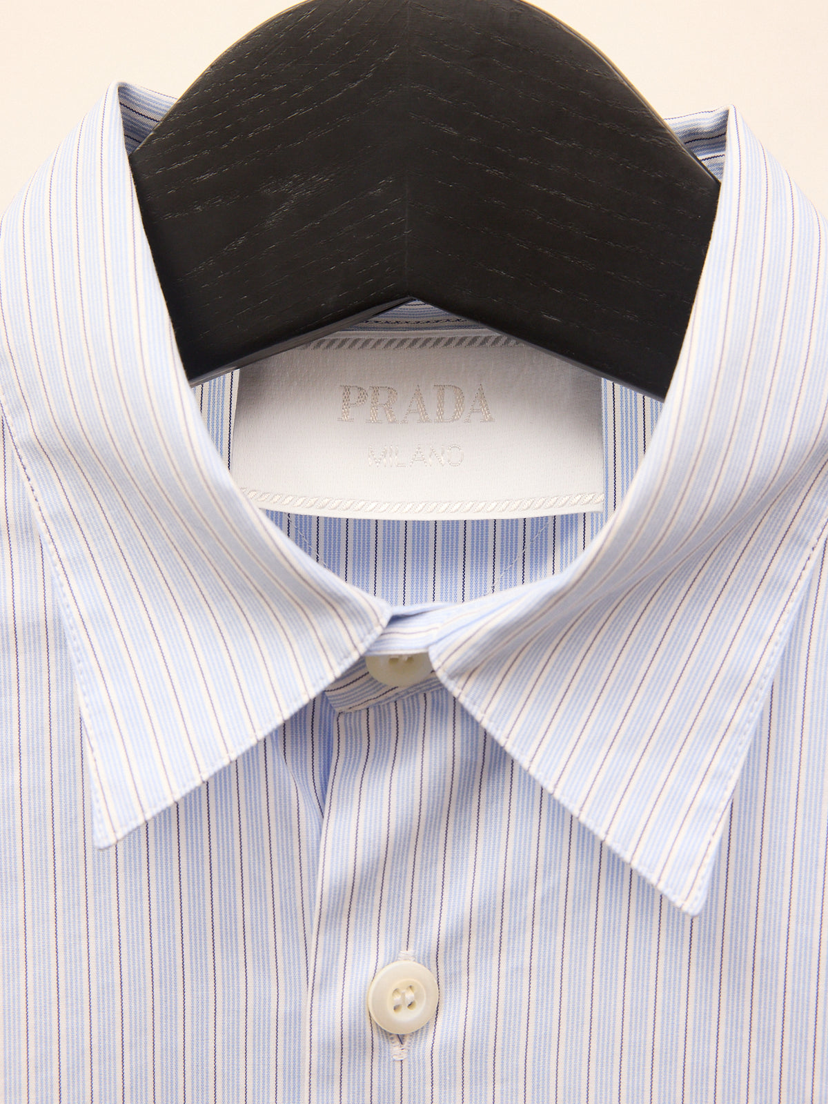 Prada Blue Pinstripe Button-up LS Shirt -