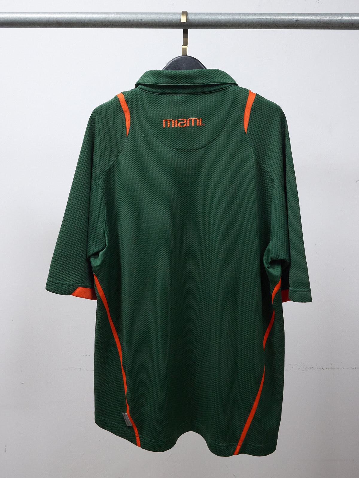 Vintage Dri-Fit Dark Green Nike Miami Hurricanes Polo Shirt