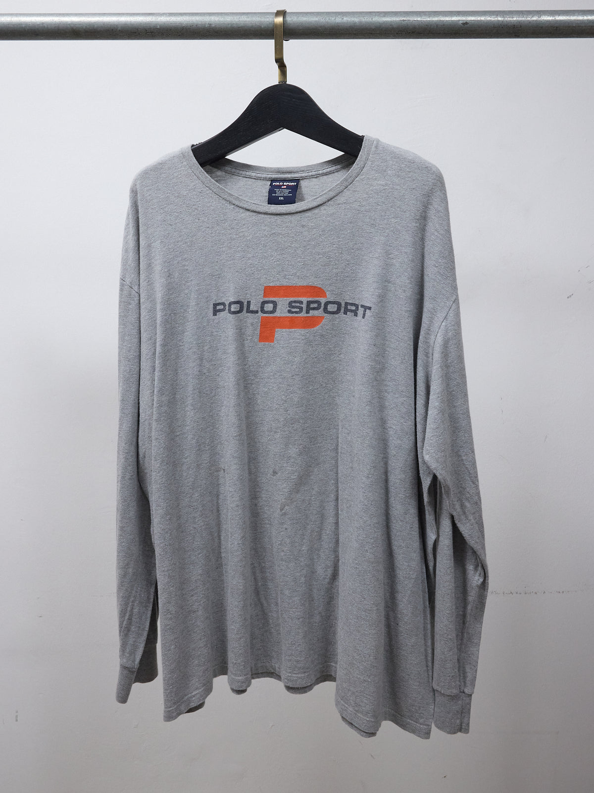 Polo Sport Grey Logo Long Sleeve T-Shirt -