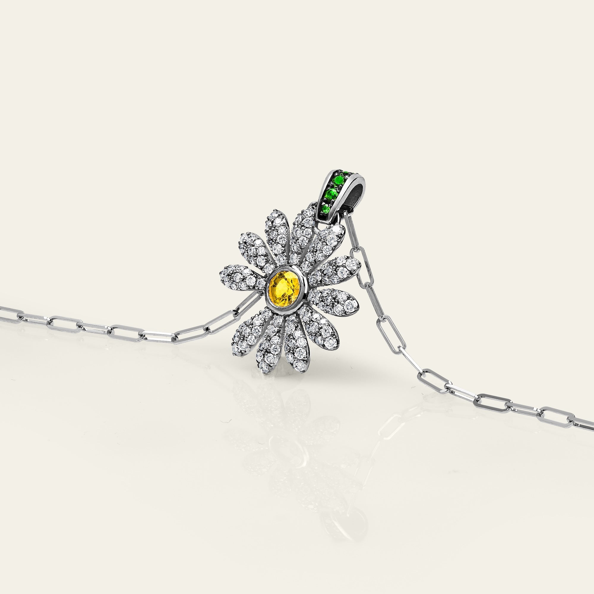 Jacob & Co. X Peaceminusone Yellow Diamond With Pavé Pendant