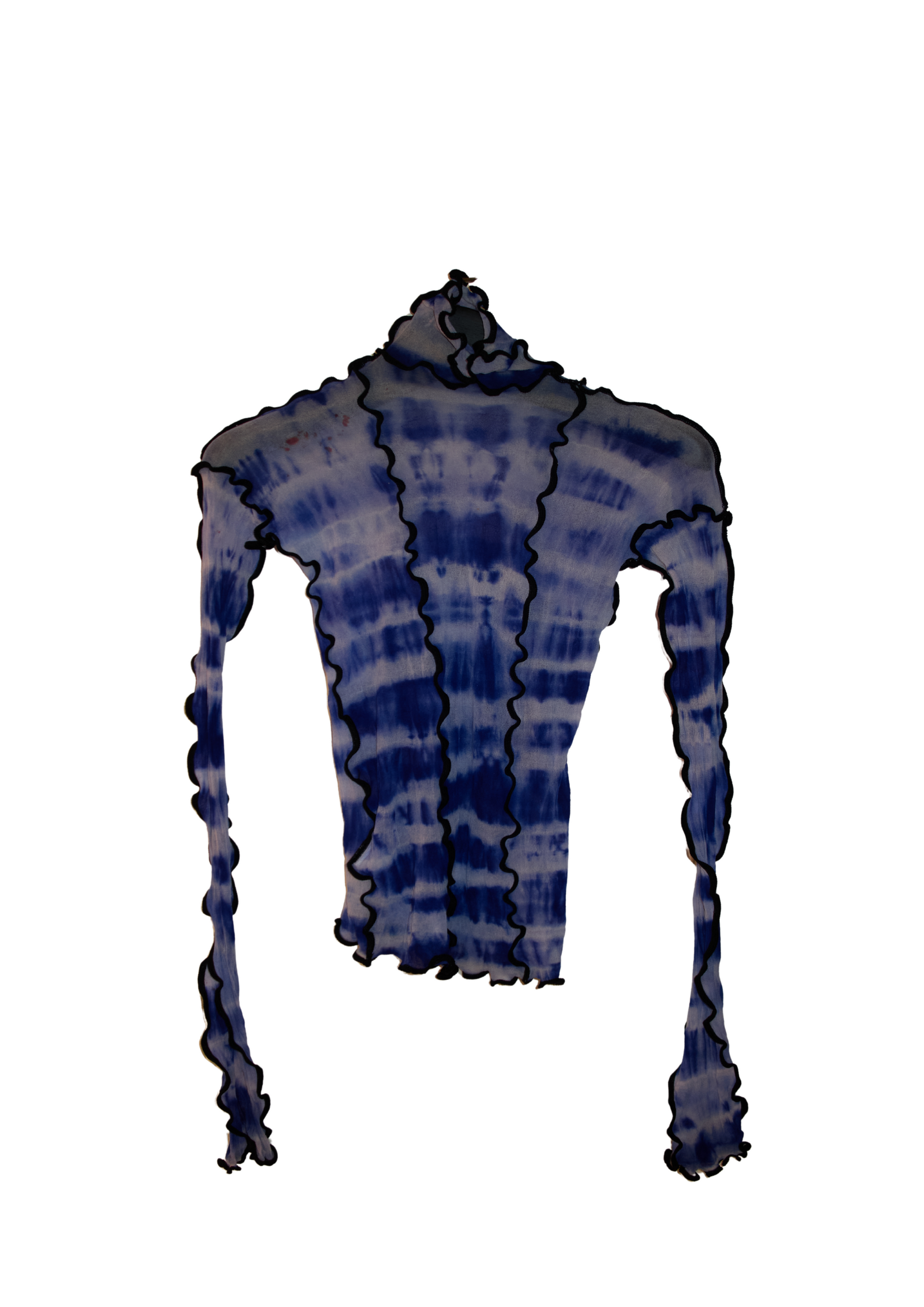 Asai Mesh LongSleeve Top Blue Tiedye