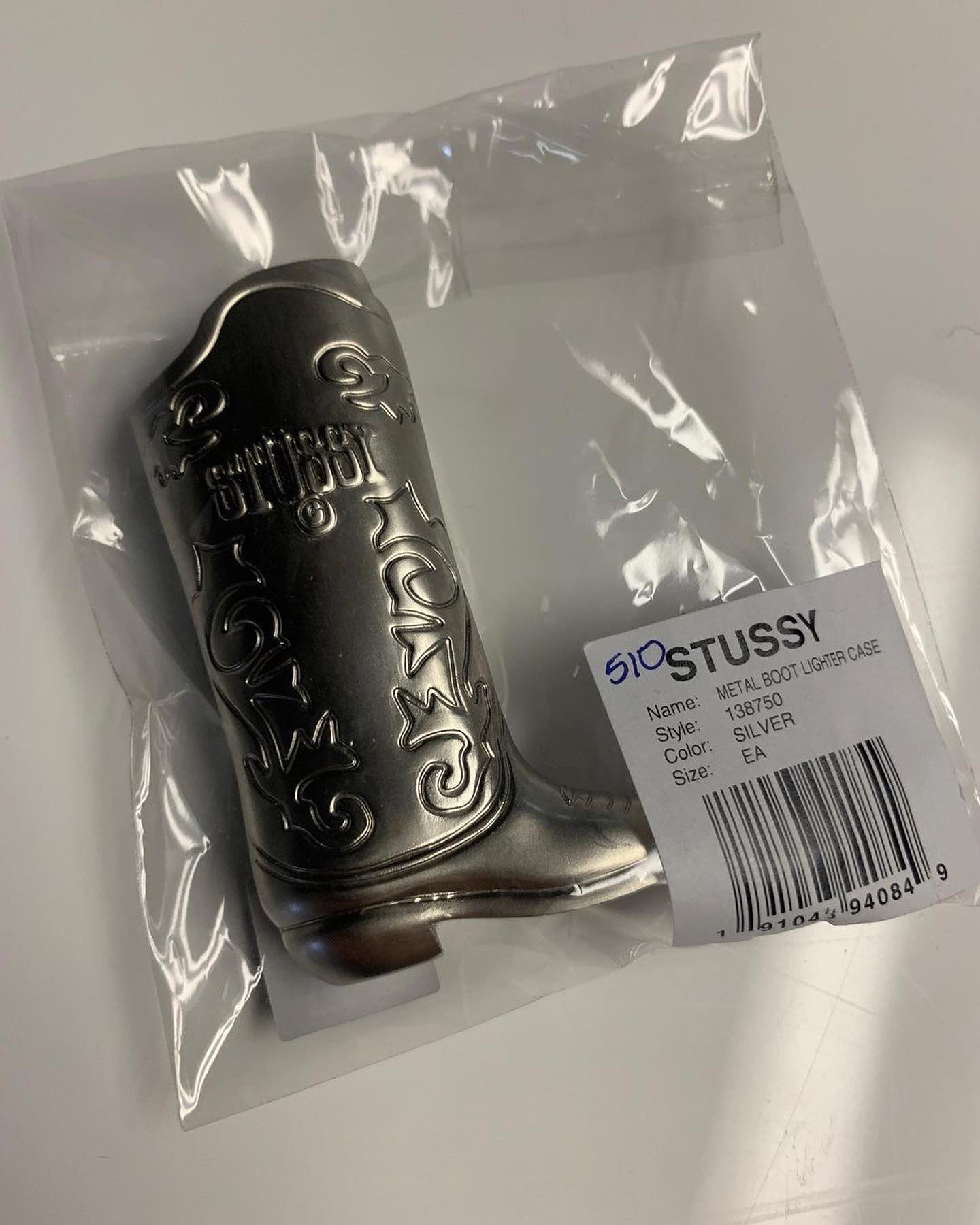 STUSSY Metal Boot Lighter Case
