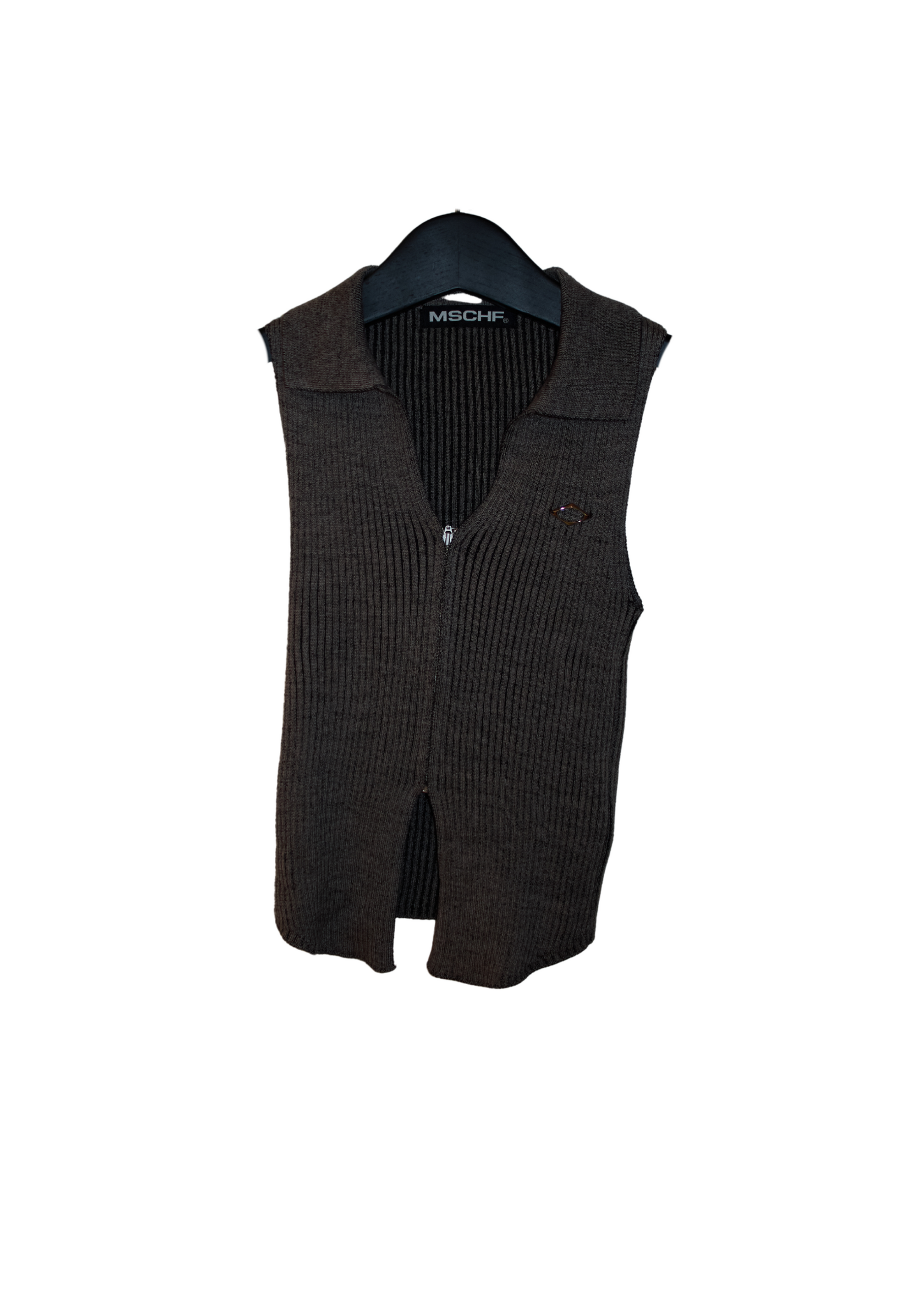 MSCHF Knit Zipper Vest Top