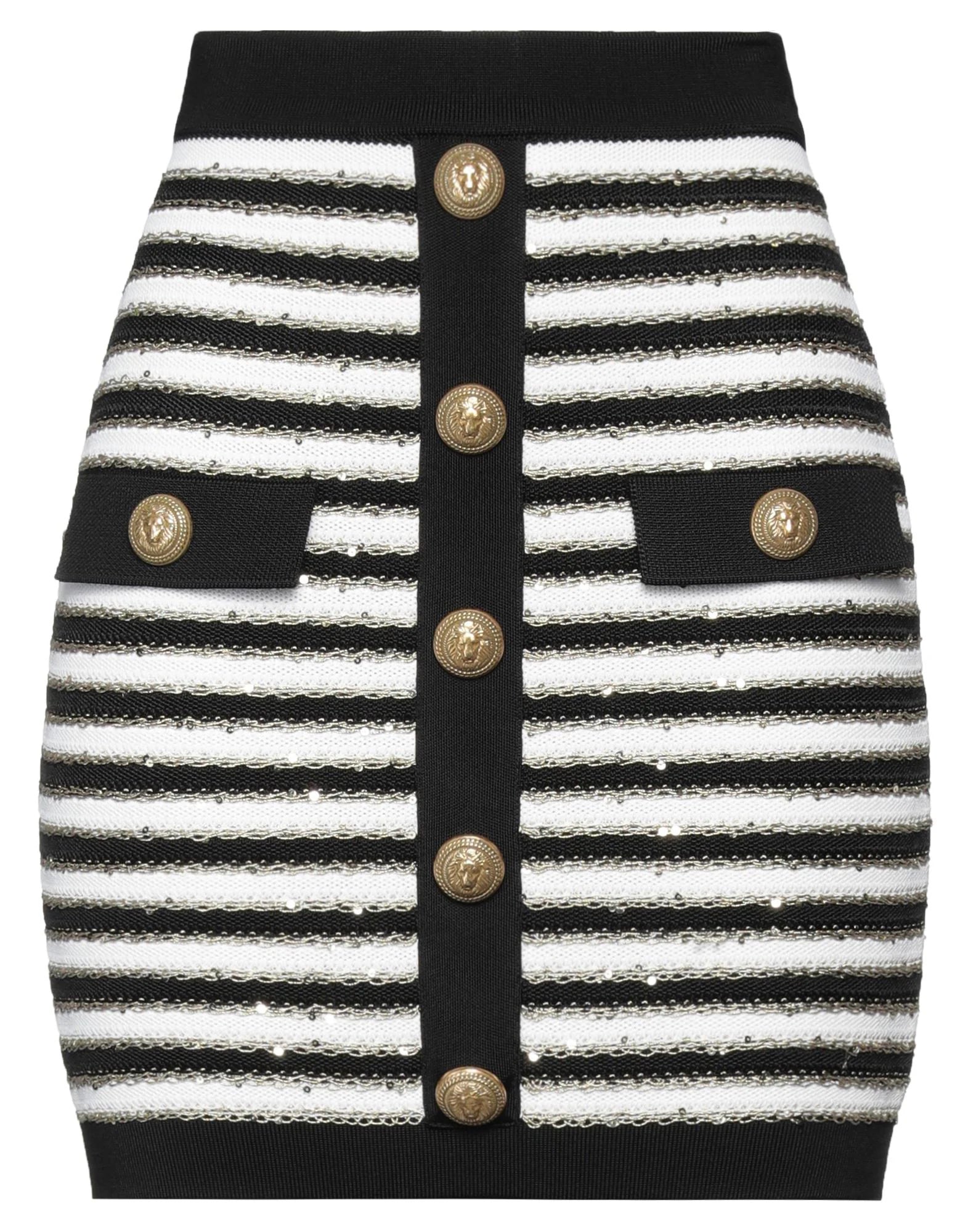 Balmain Short Skirt in Black & White*