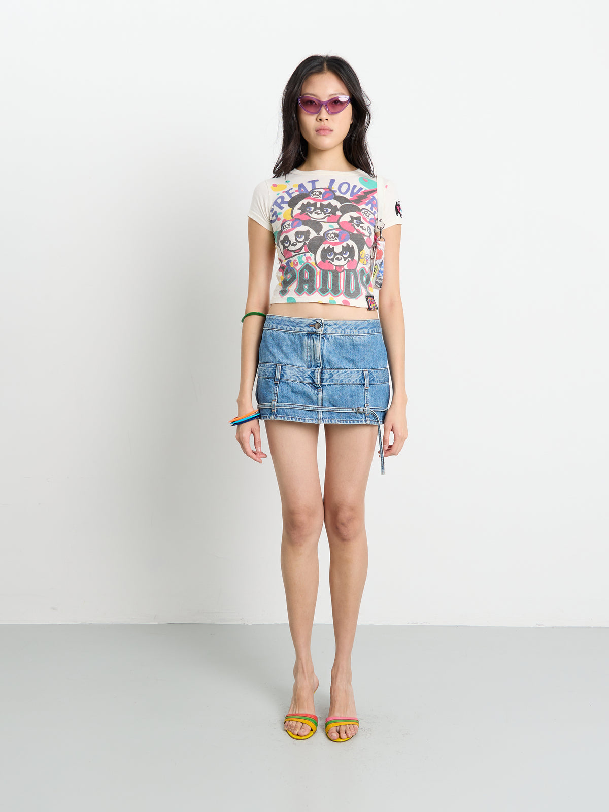 Jacquemus La Mini De Nimes Criollo Denim Mini Skirt