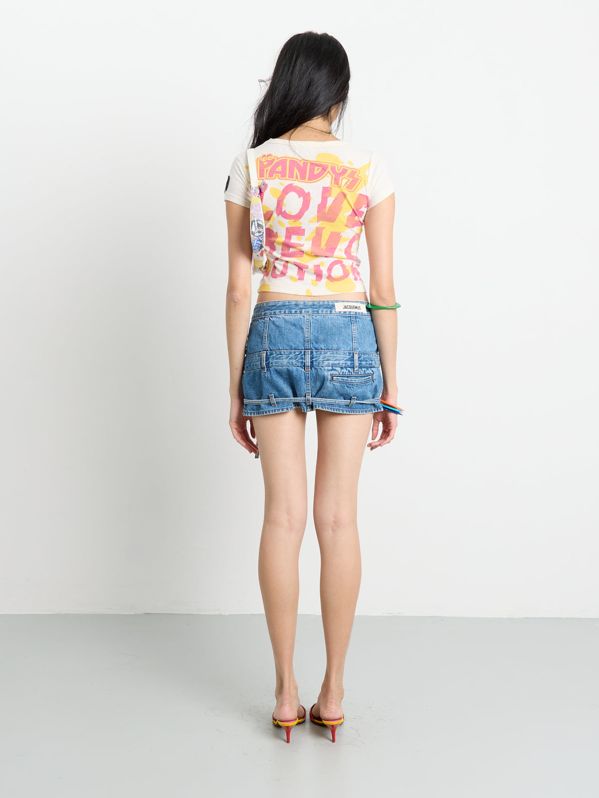 Jacquemus La Mini De Nimes Criollo Denim Mini Skirt