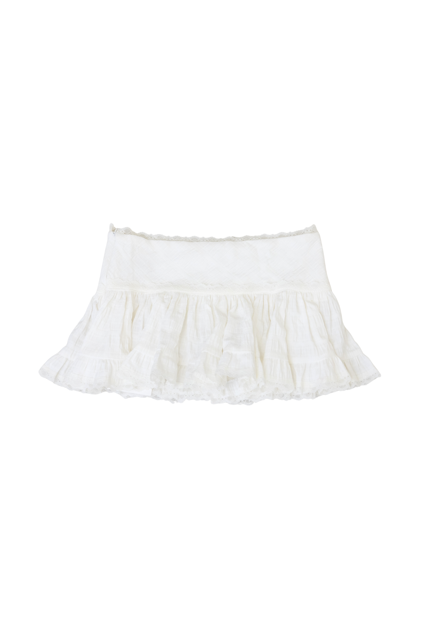 LONSLAN MINI RUFFLE LACE SKIRT
