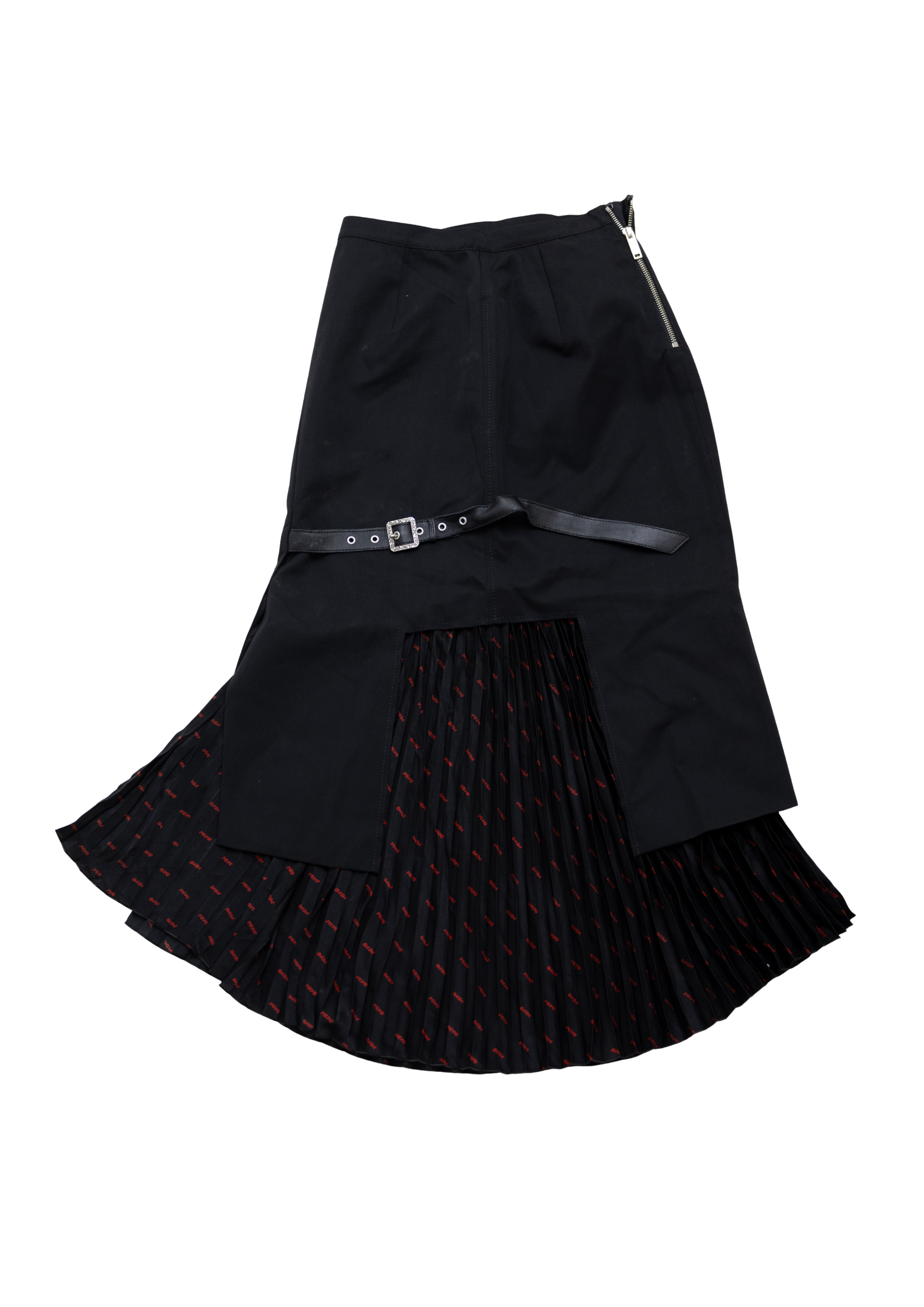 CHRISTIAN DADA SIGNATURE COMBINE PLEATED SKIRT