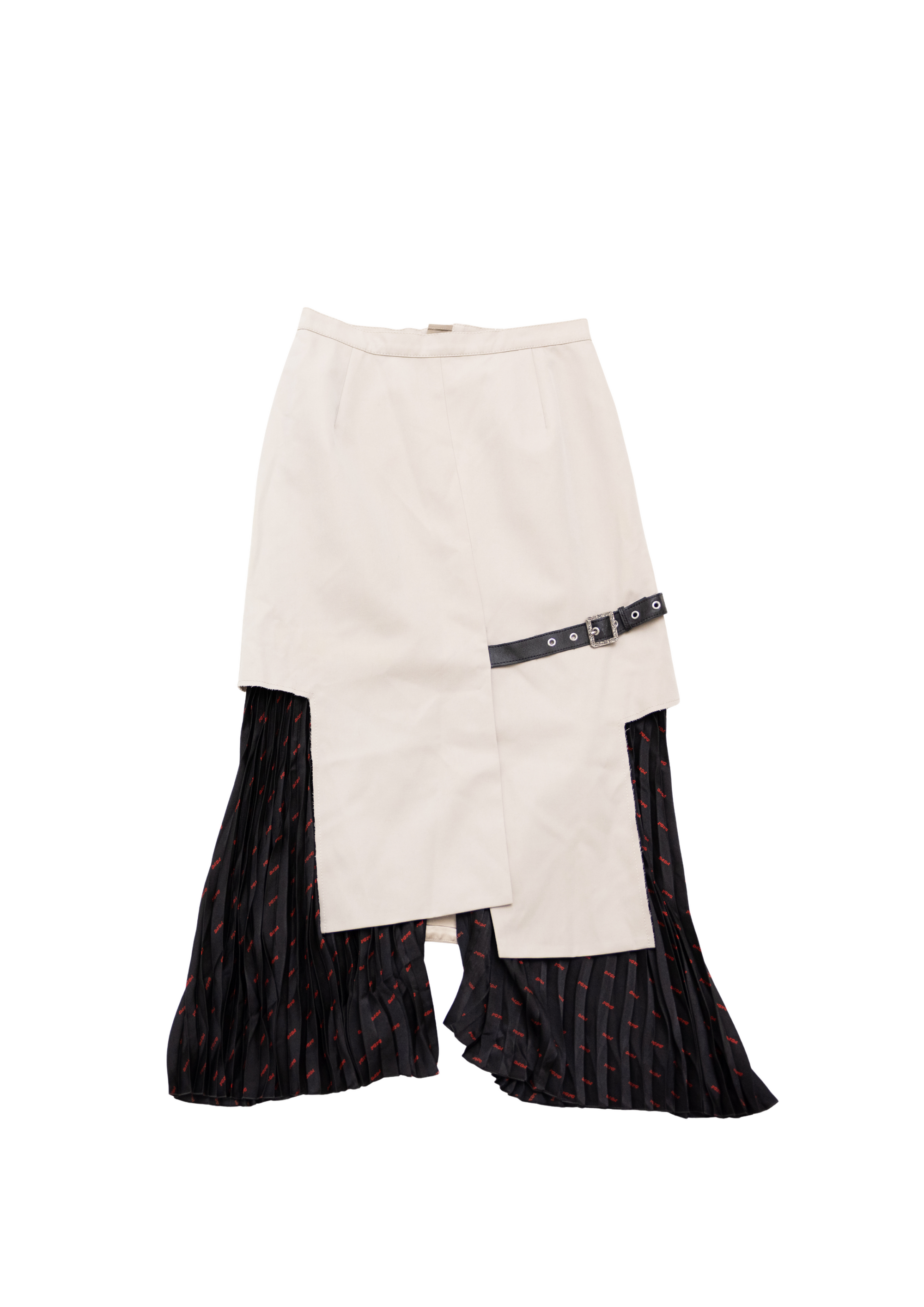 SIGNATURE CONBINE PLEATED SKIRT