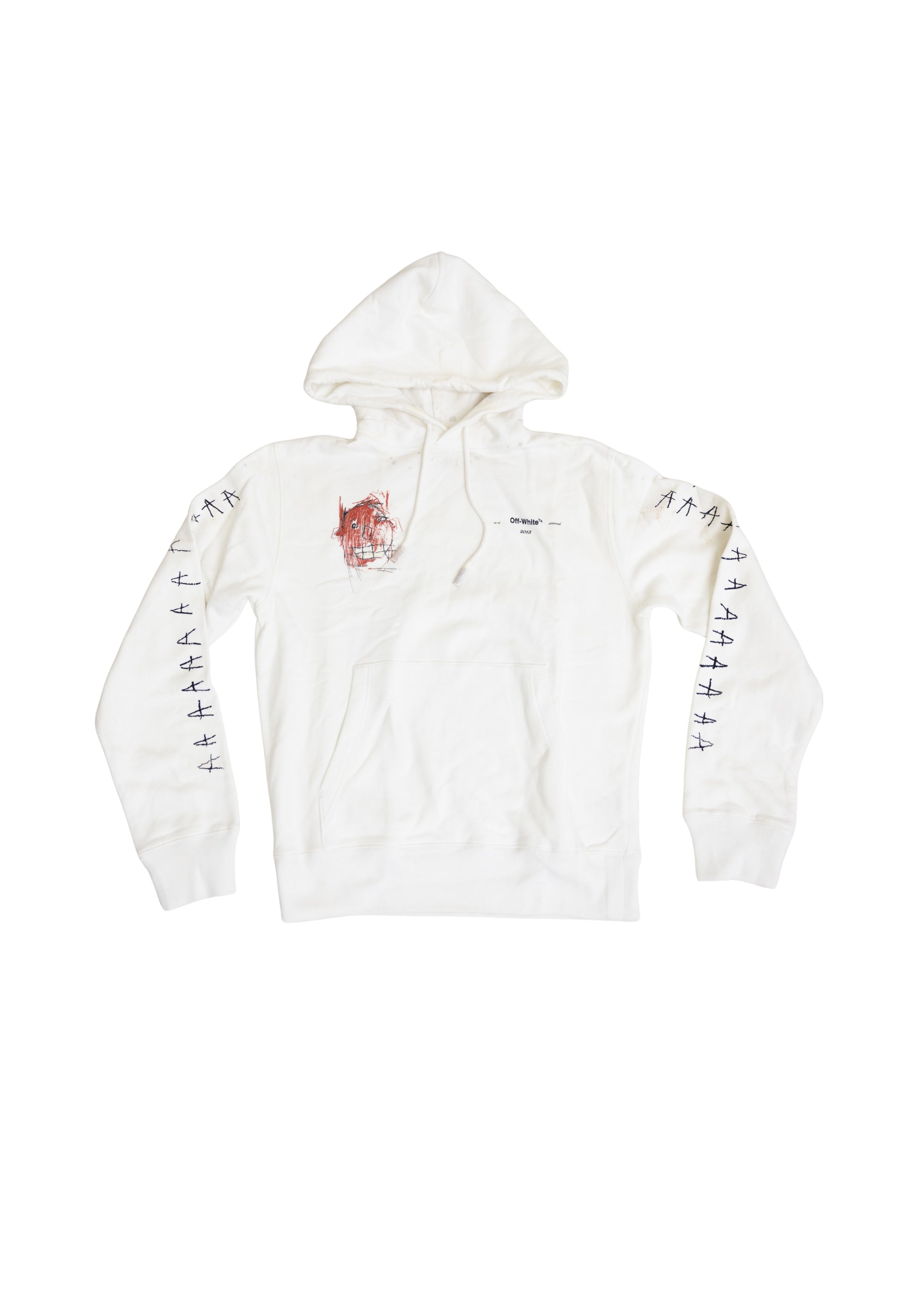 OFF WHITE GRAPHIC HOODIE