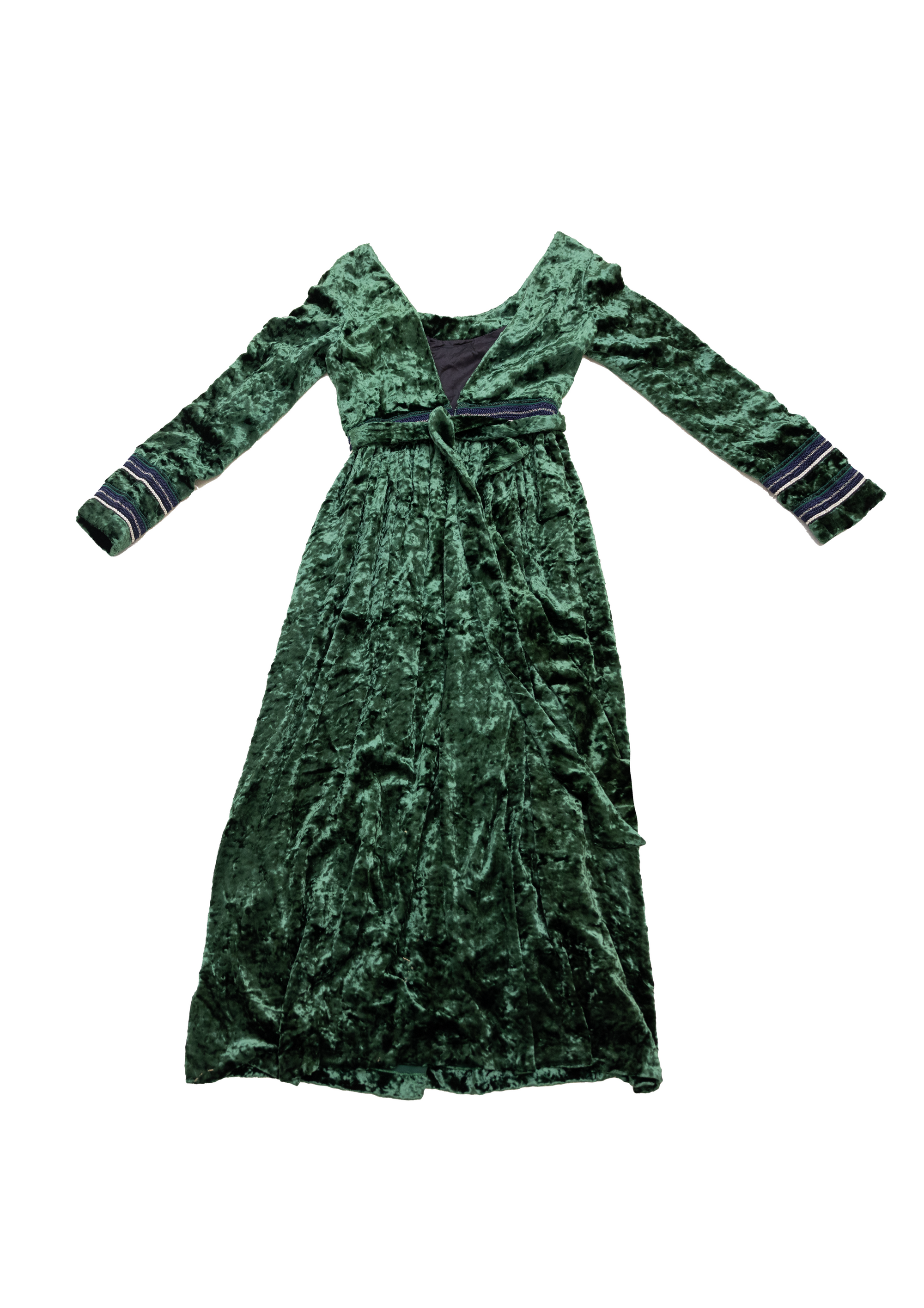 CHRISTIAN DADA CRUSH VELVET DRESS