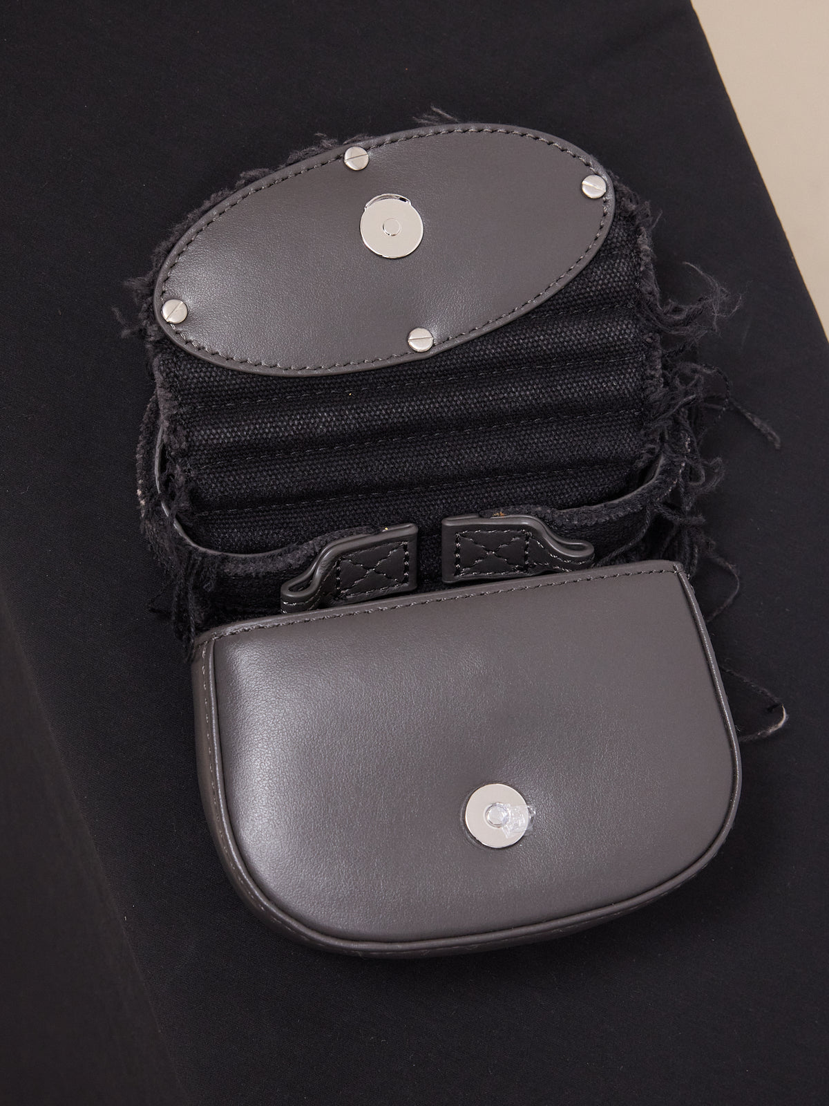 Diesel 1DR XS Iconic Mini Bag in Distressed Denim/Leather