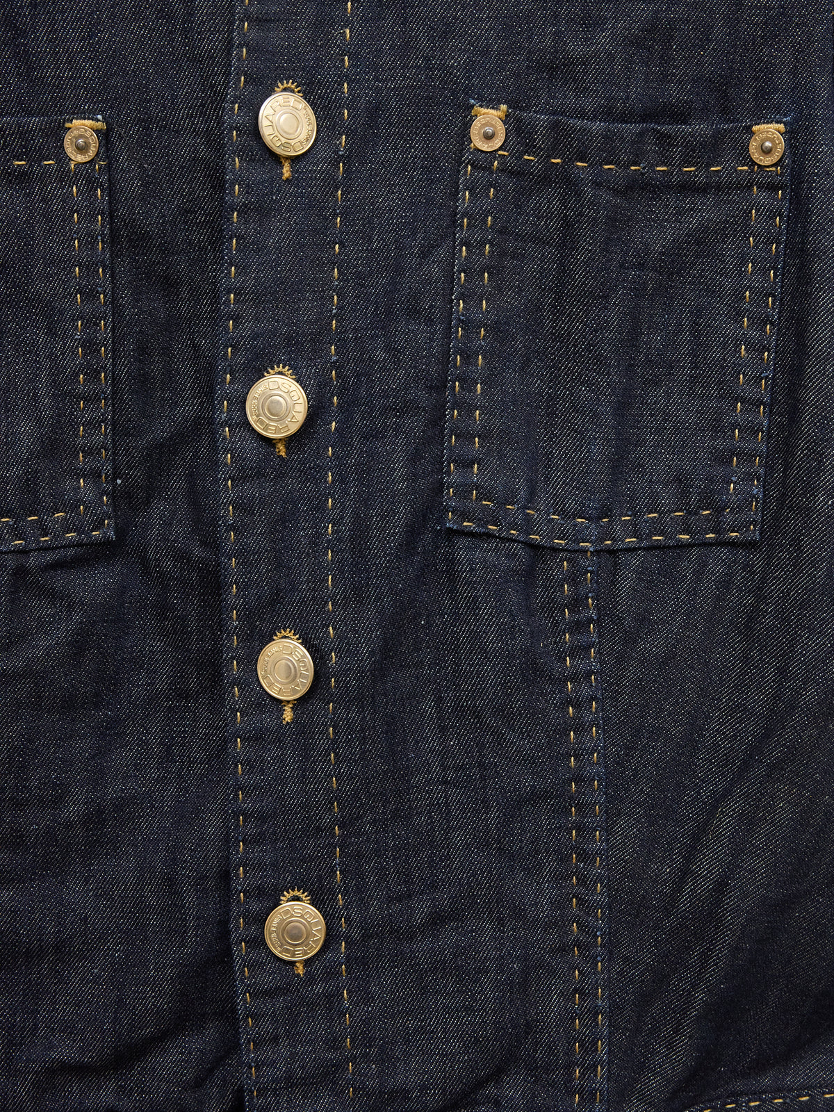 Dsquared2 Denim Dress with Gold Buttons
