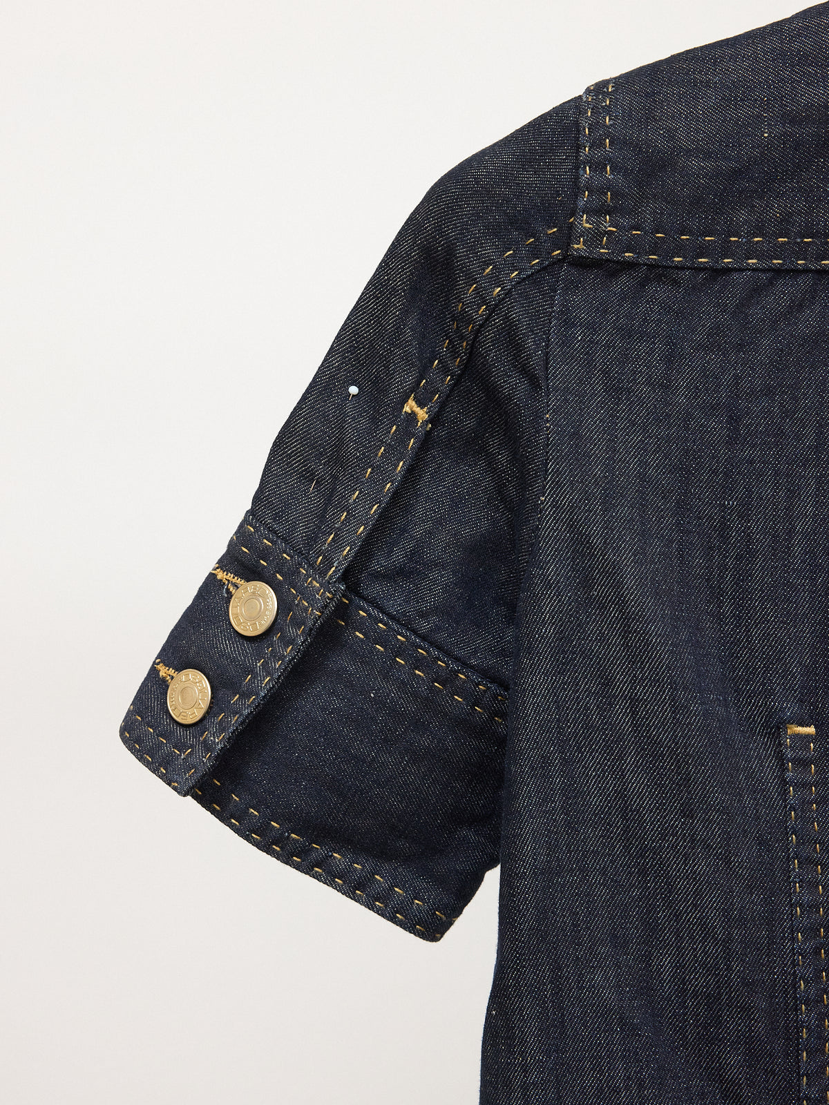 Dsquared2 Denim Dress with Gold Buttons