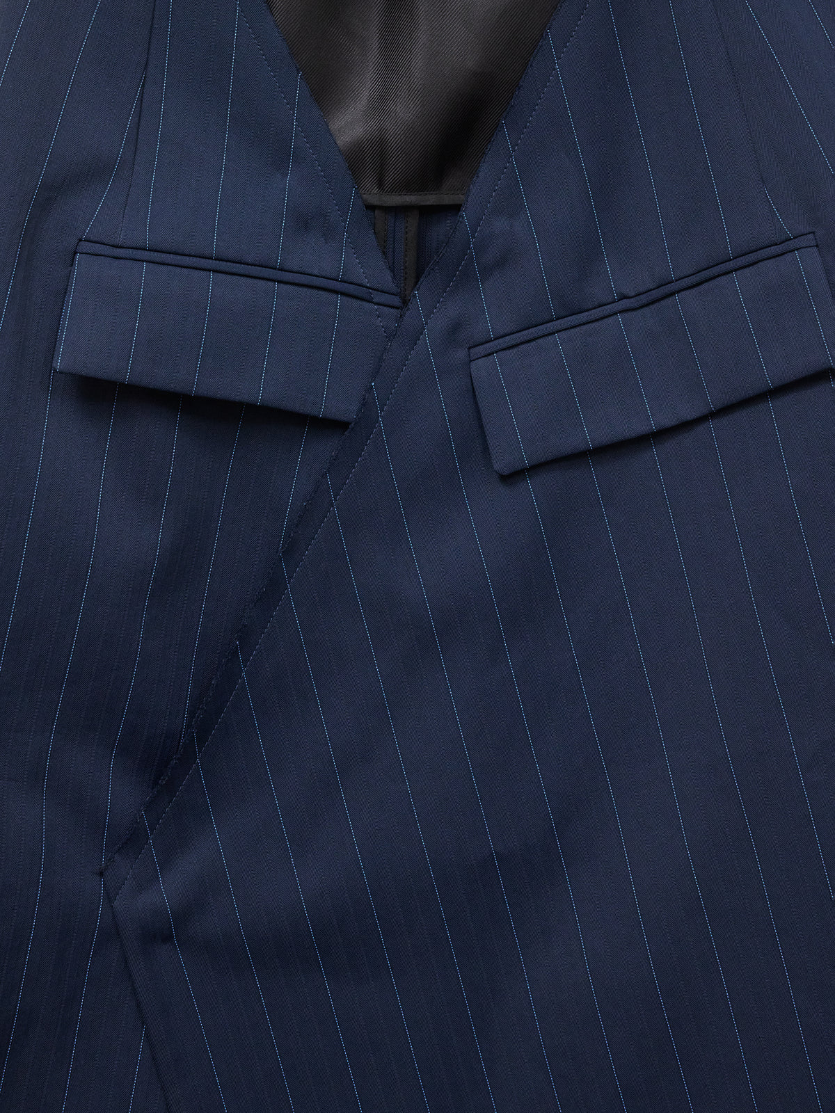 Celine Pinstripe Wrap Skirt