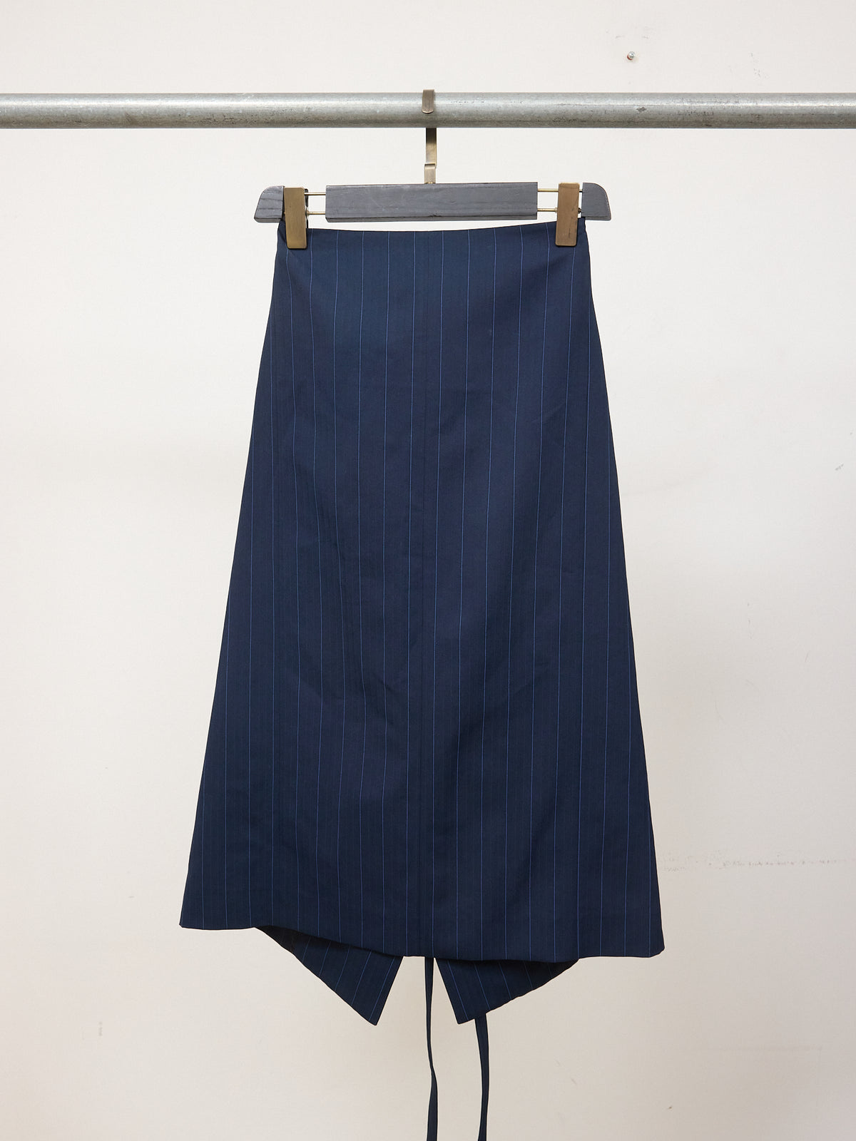 Celine Pinstripe Wrap Skirt