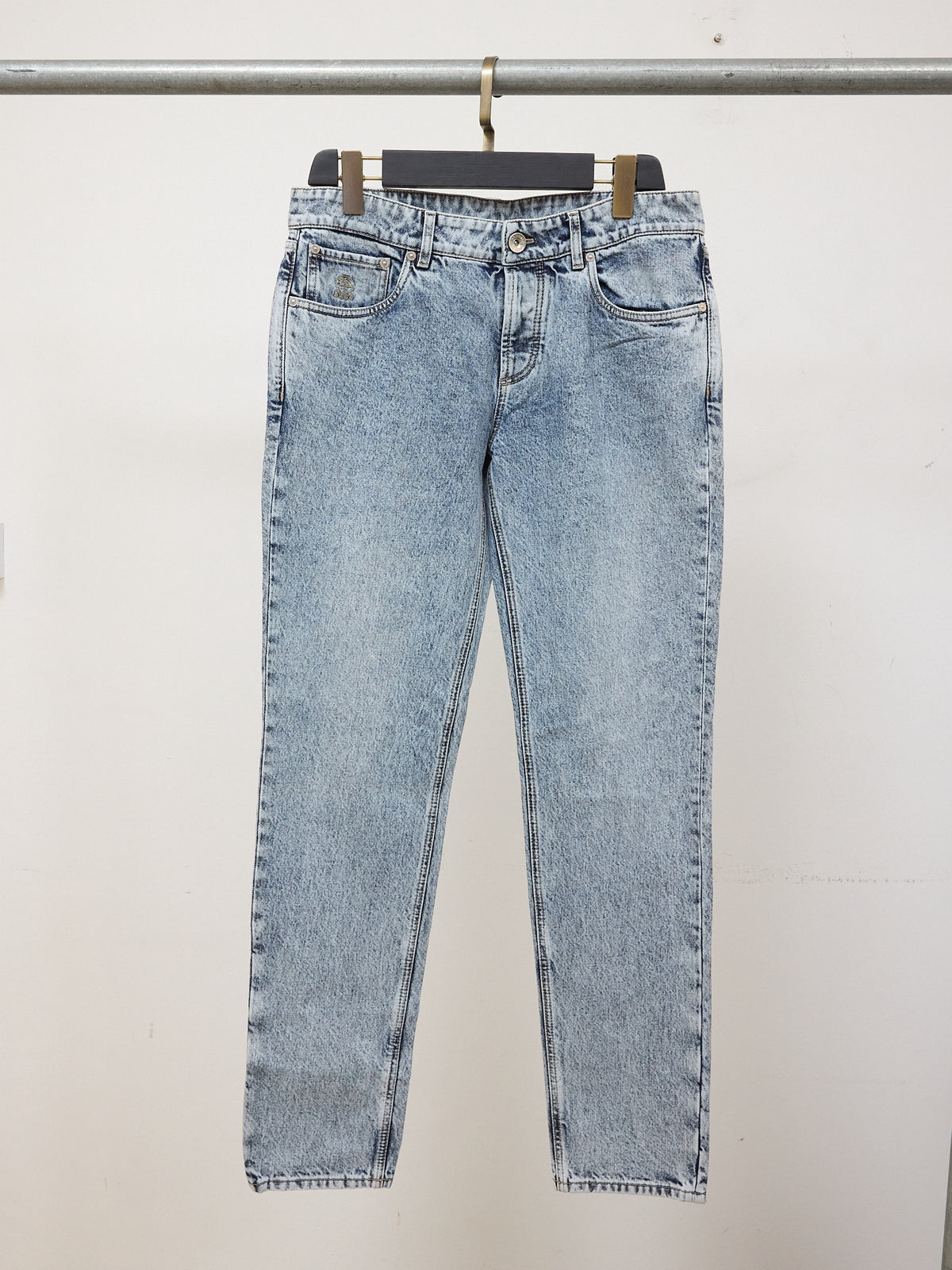Brunello Cucinelli Acid Wash Skinny Jeans