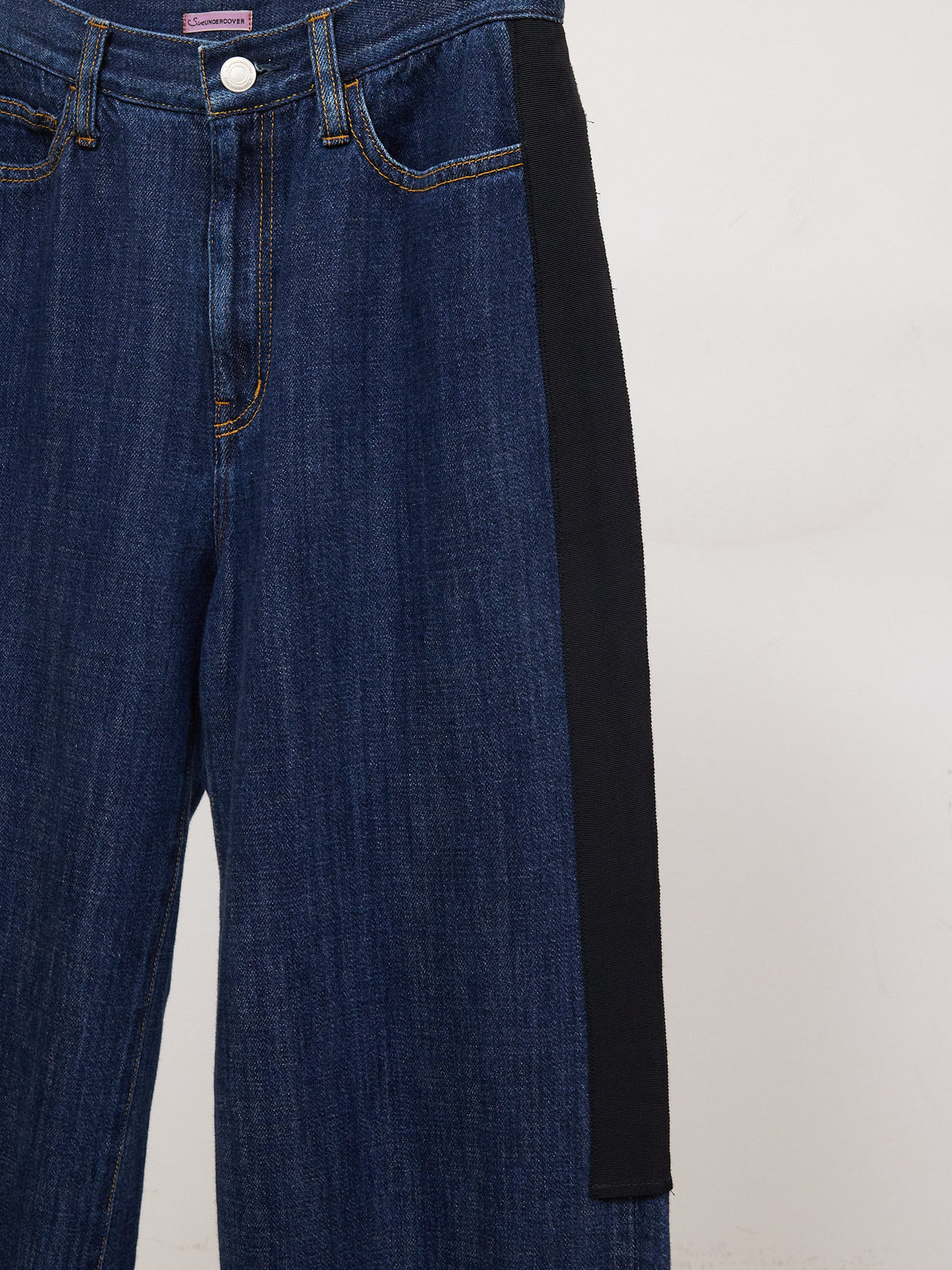 Sue Undercover Black Panel Wide Legged Jeans