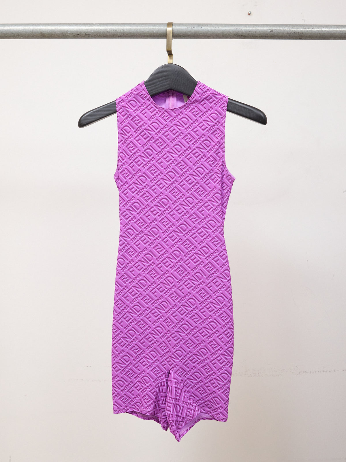 Fendi x Skims Purple Sleeveless Bodysuit
