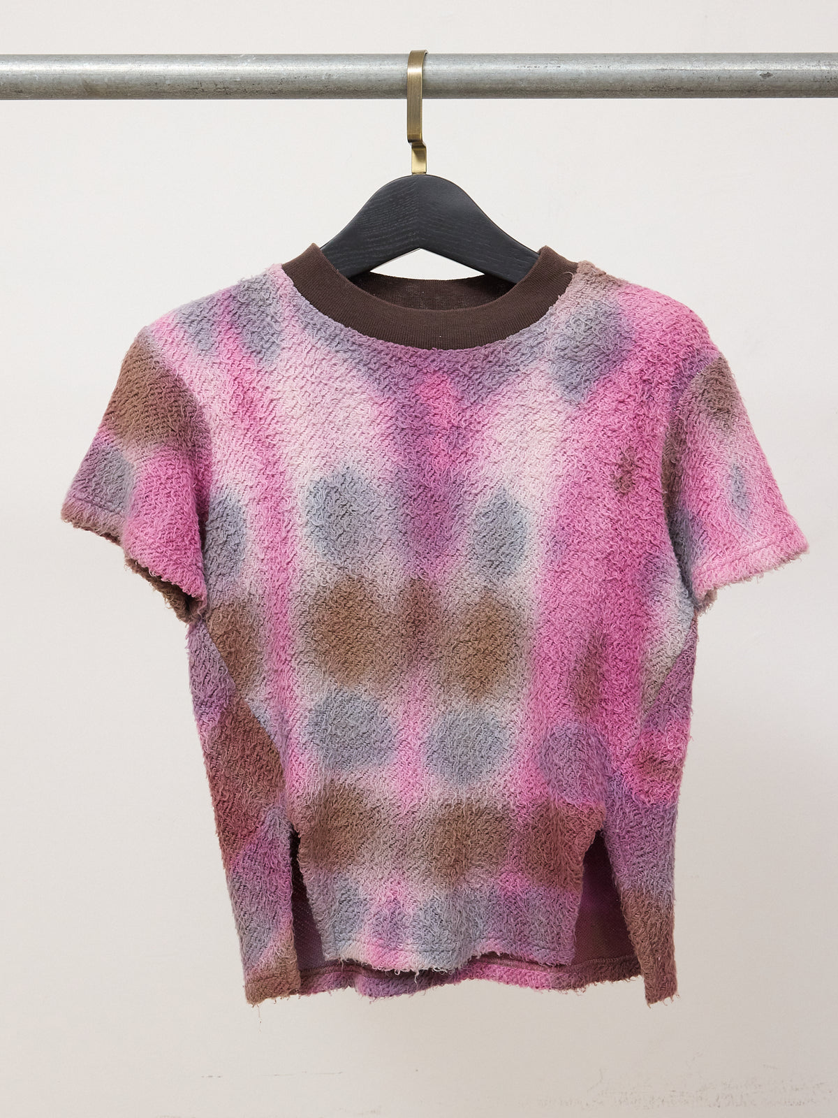 Song for the Mute Purple Tie-Dye High Collar T-Shirt
