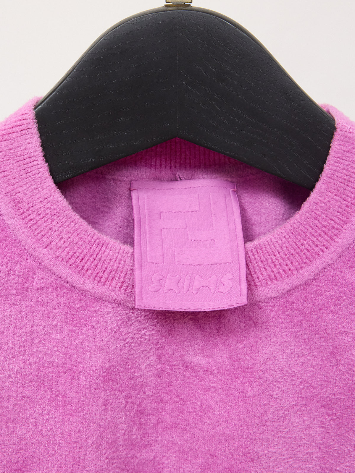 Fendi x Skims Purple Velvet Knit Crop Top