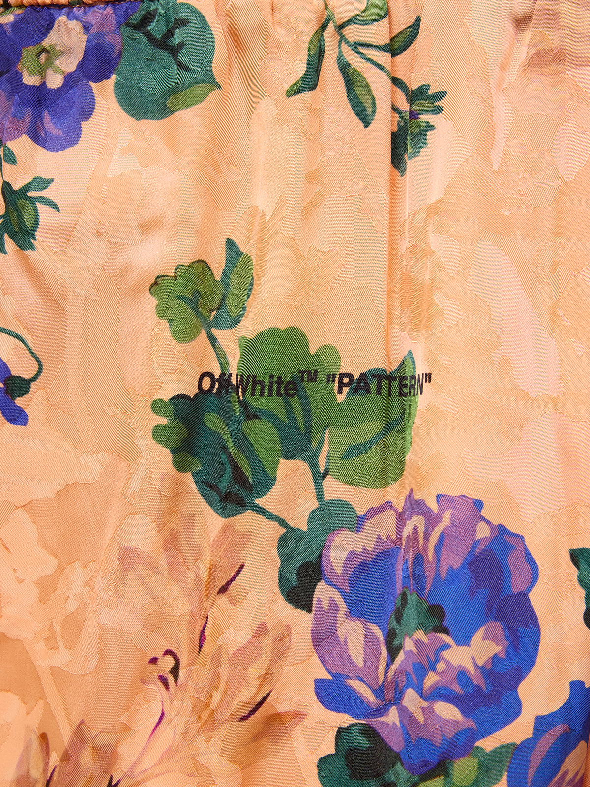 Off-White Floral-Print Jacquard Satin Pyjama Shorts