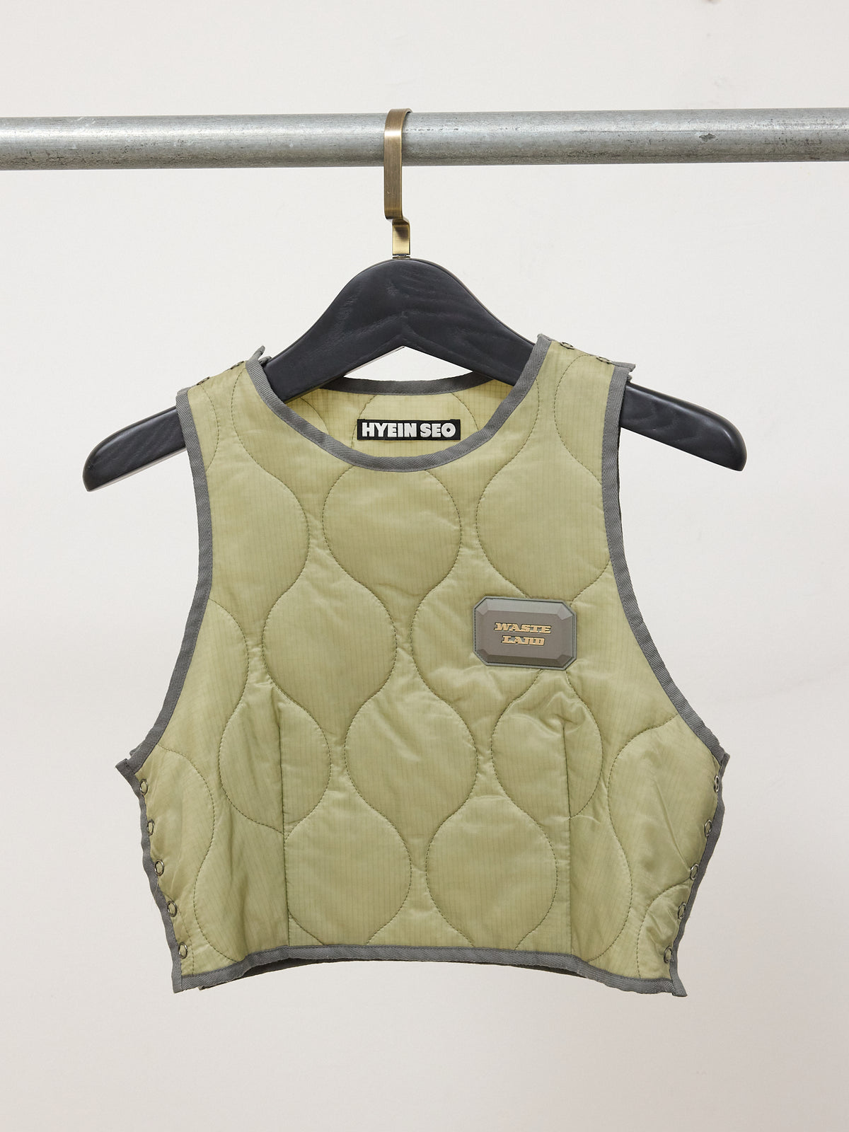 Hyein Seo Wasteland Puffer SS Tank in Navy Green