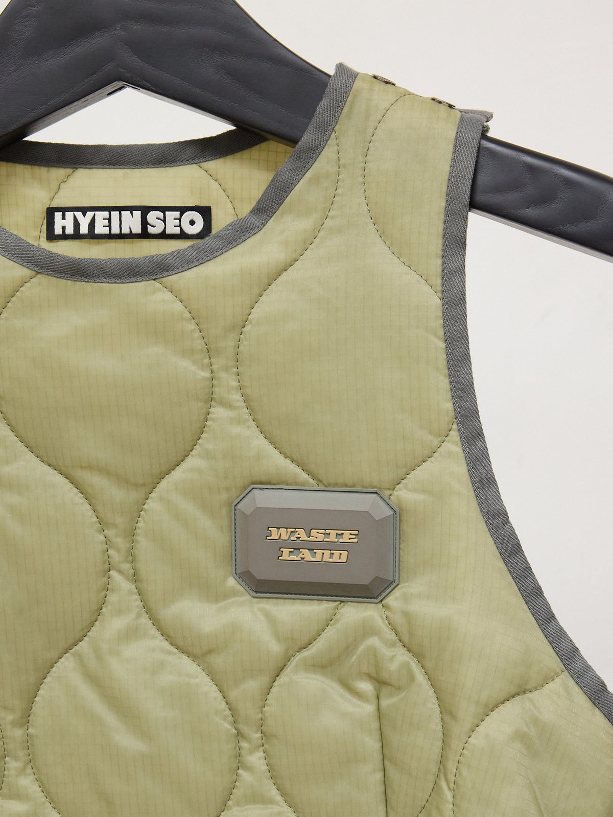 Hyein Seo Wasteland Puffer SS Tank in Navy Green