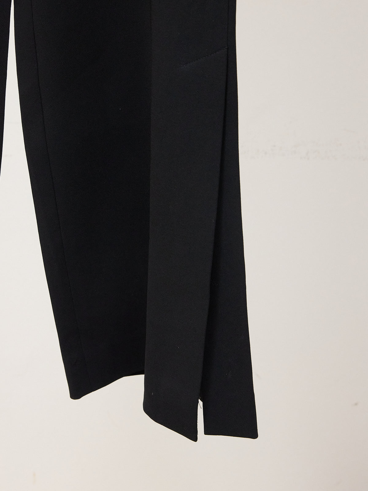 Theory High Slit Wide Leg Pants in Black