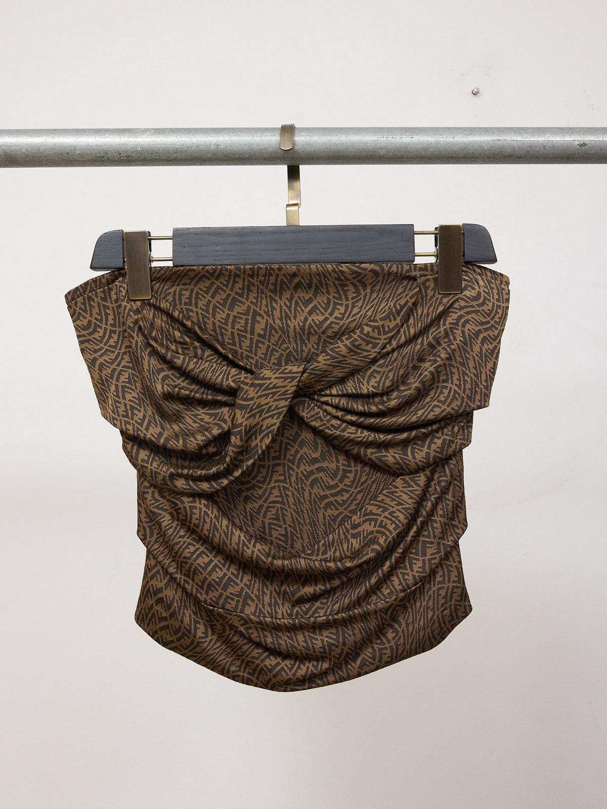 Fendi x Sarah Coleman Monogram Vertigo Twist Tube Top