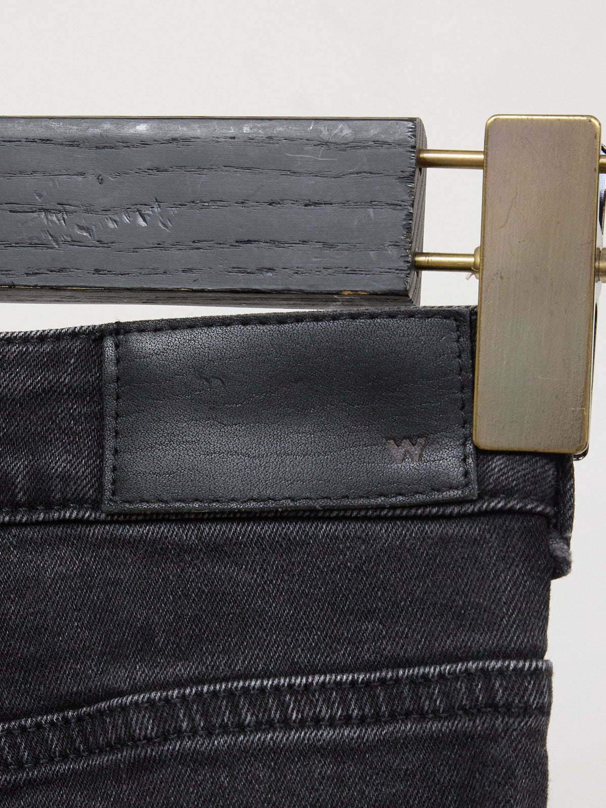 Whistles Black Frayed Slim Leg Jeans