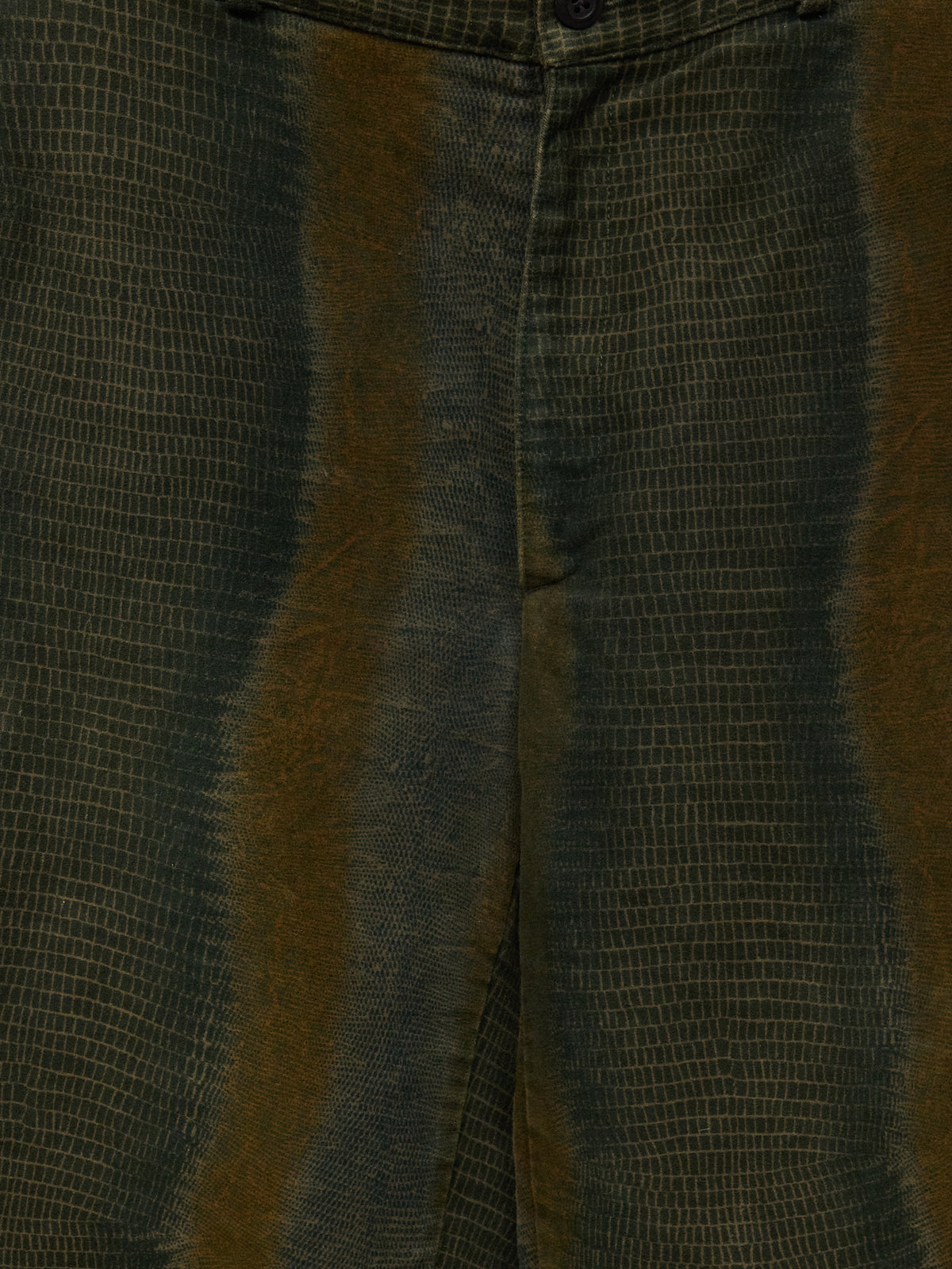 Vintage APC Faux Crocodile Velvet Trousers