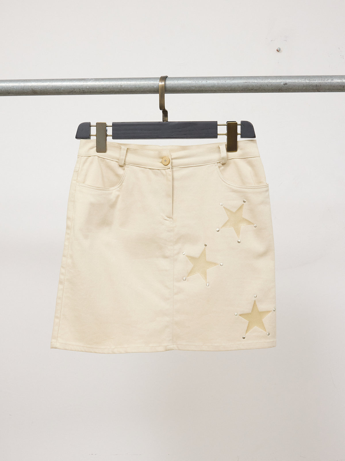 Nemo Cream Star Stud Skirt
