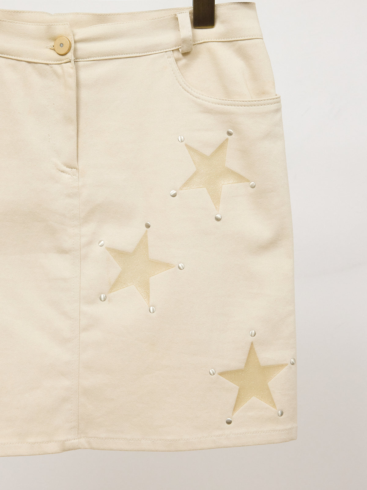 Nemo Cream Star Stud Skirt