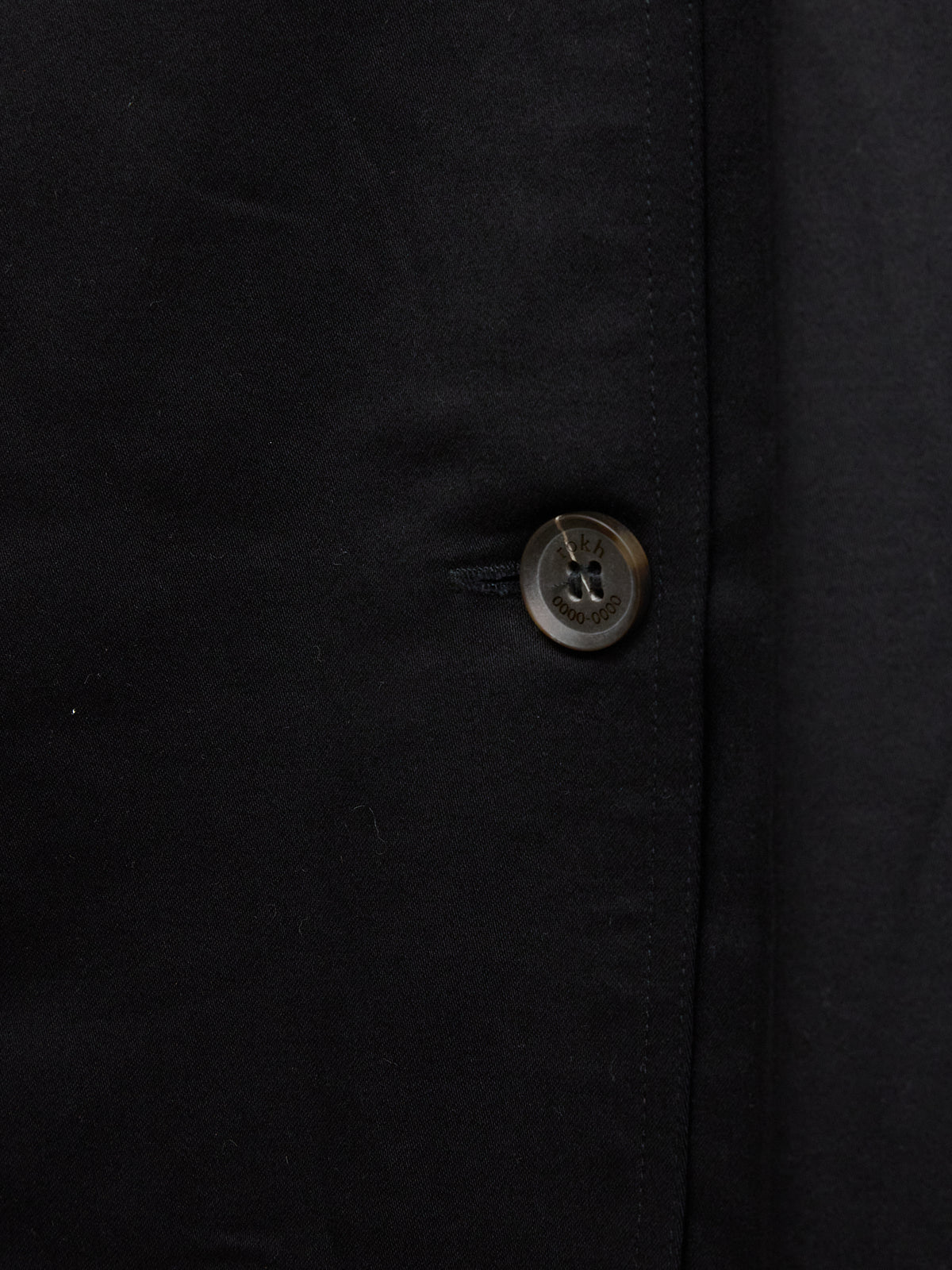 Rokh Long Layer Panel Trench Skirt in Black