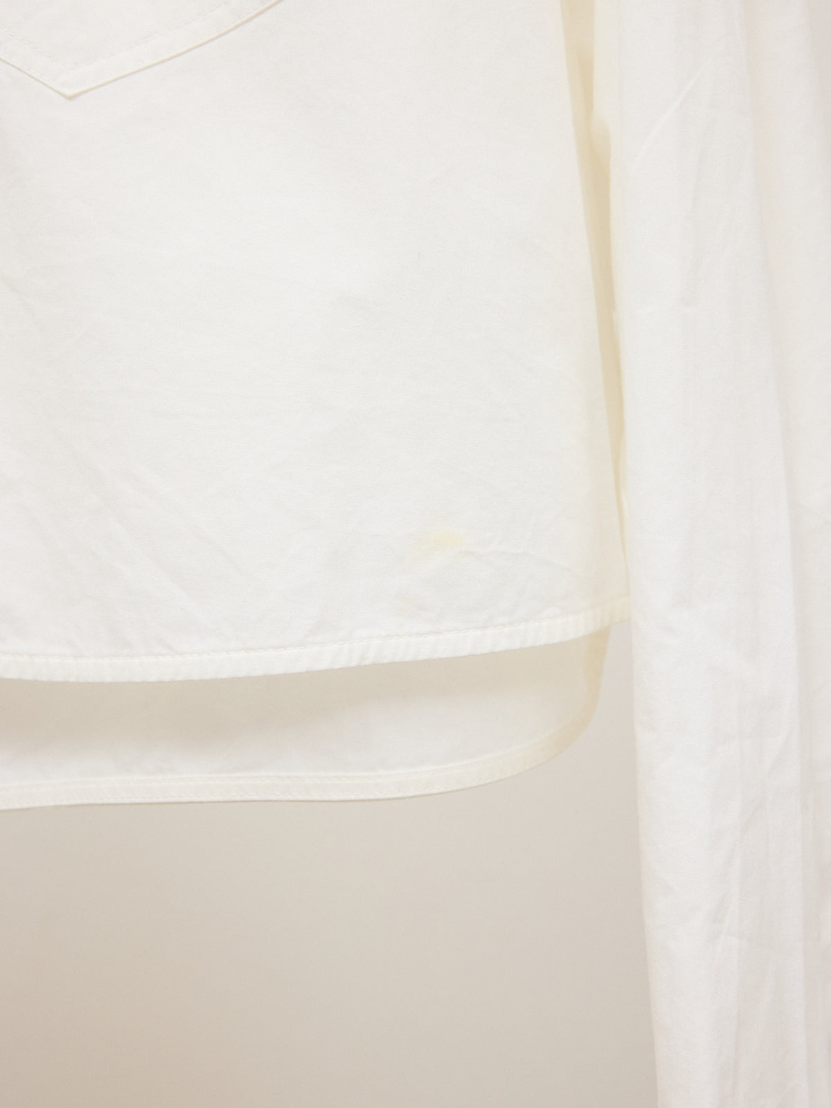 COS Cropped Poplin Shirt in White