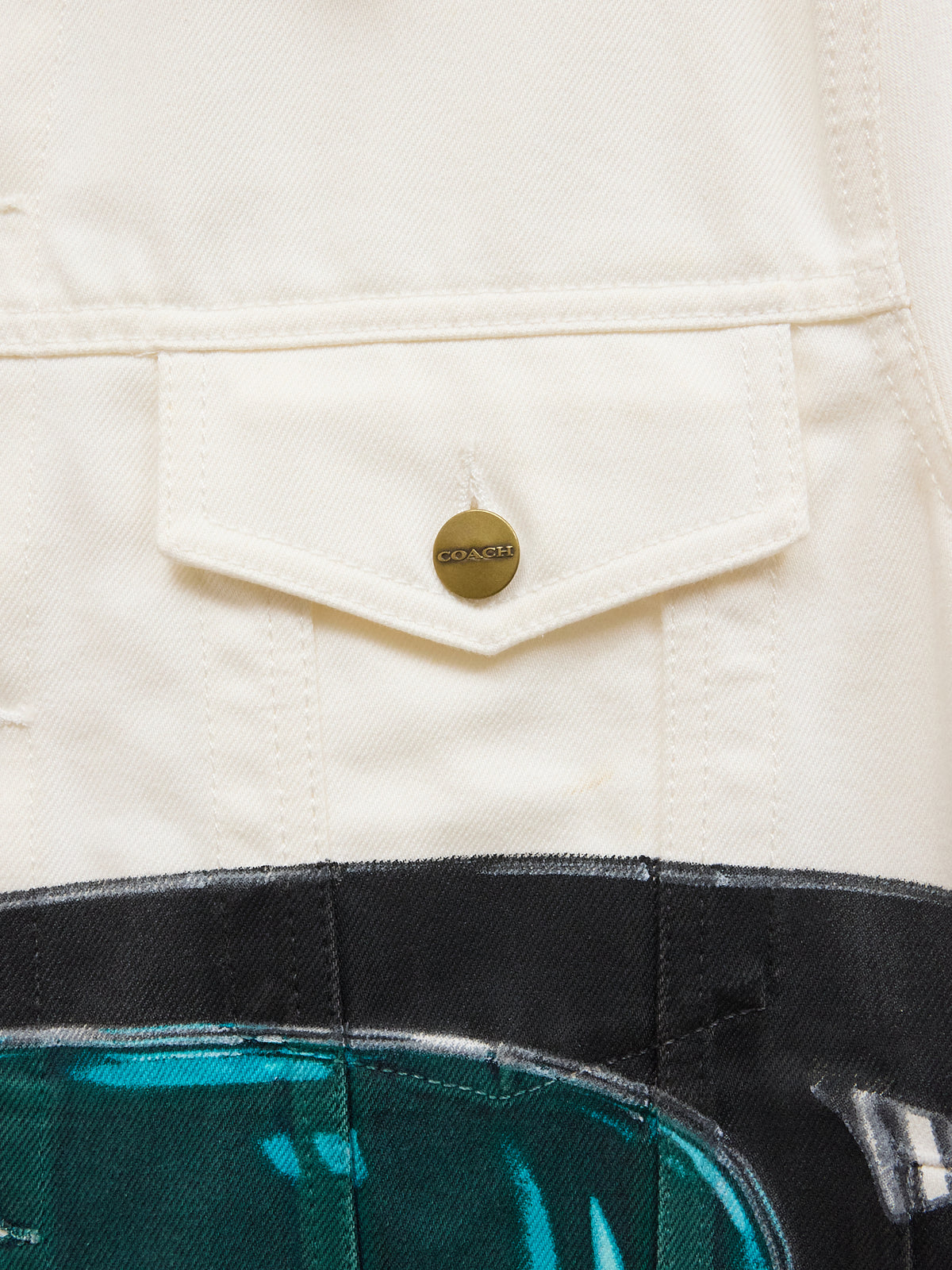 Coach x Tom Wesselmann "Painted Assortment" Denim Jacket