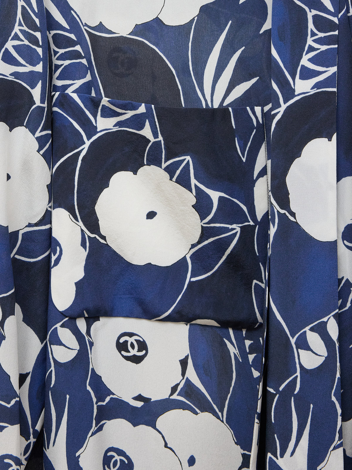 Chanel 22B Camélia Pattern Blouse