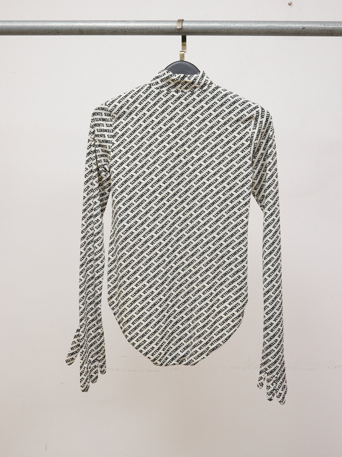 Vetements Monogram Turtleneck Gloves Bodysuit — Black / White