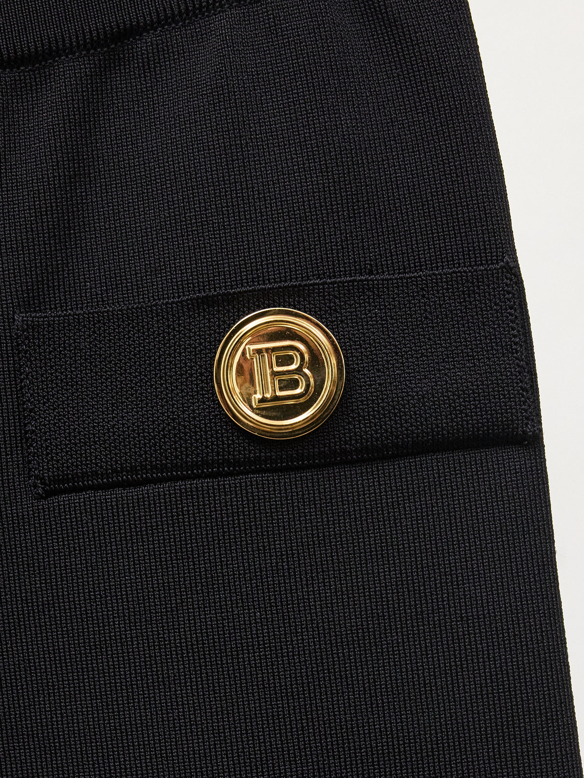 Balmain Gold Button Leggings in Black